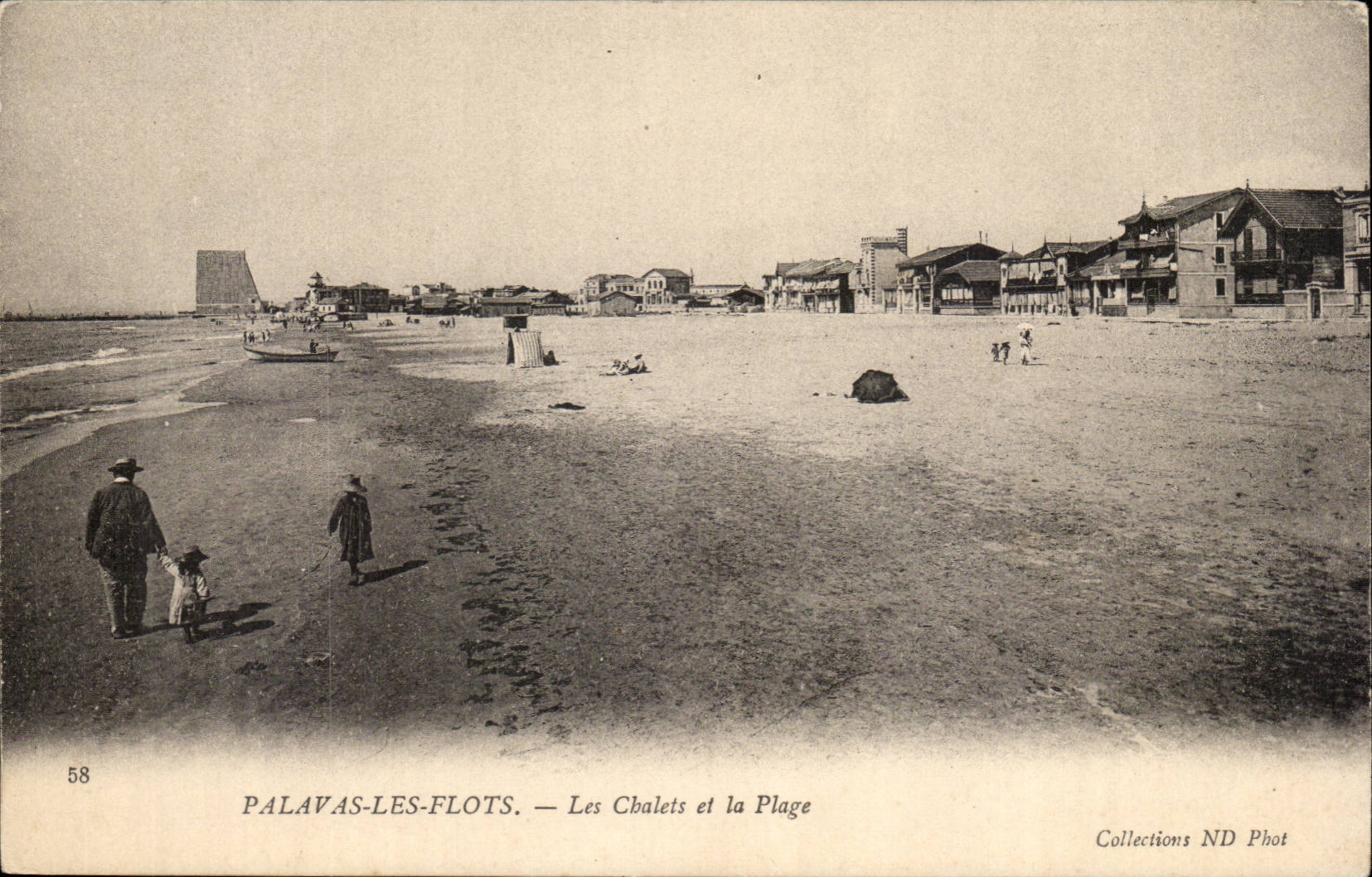 Palavas Floods CPA country cottages and the beach