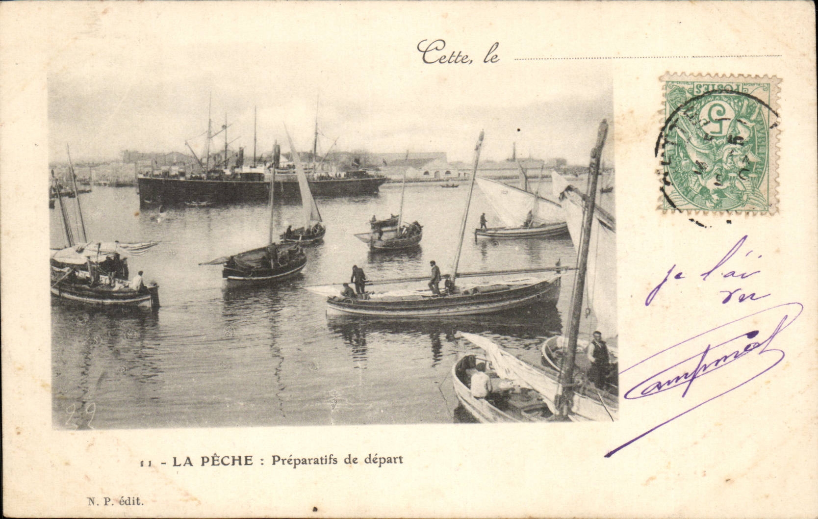 Sete Cette CPA Fishing starting Preparations