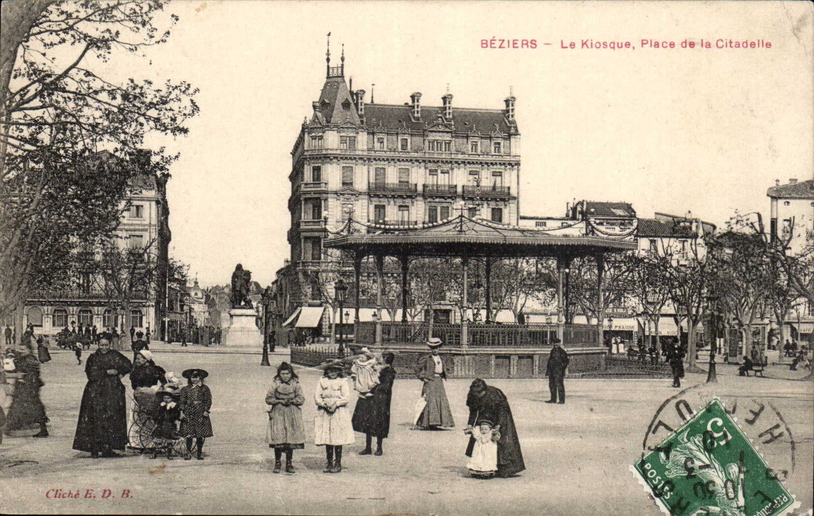 Beziers CPA the kiosk Places citadel