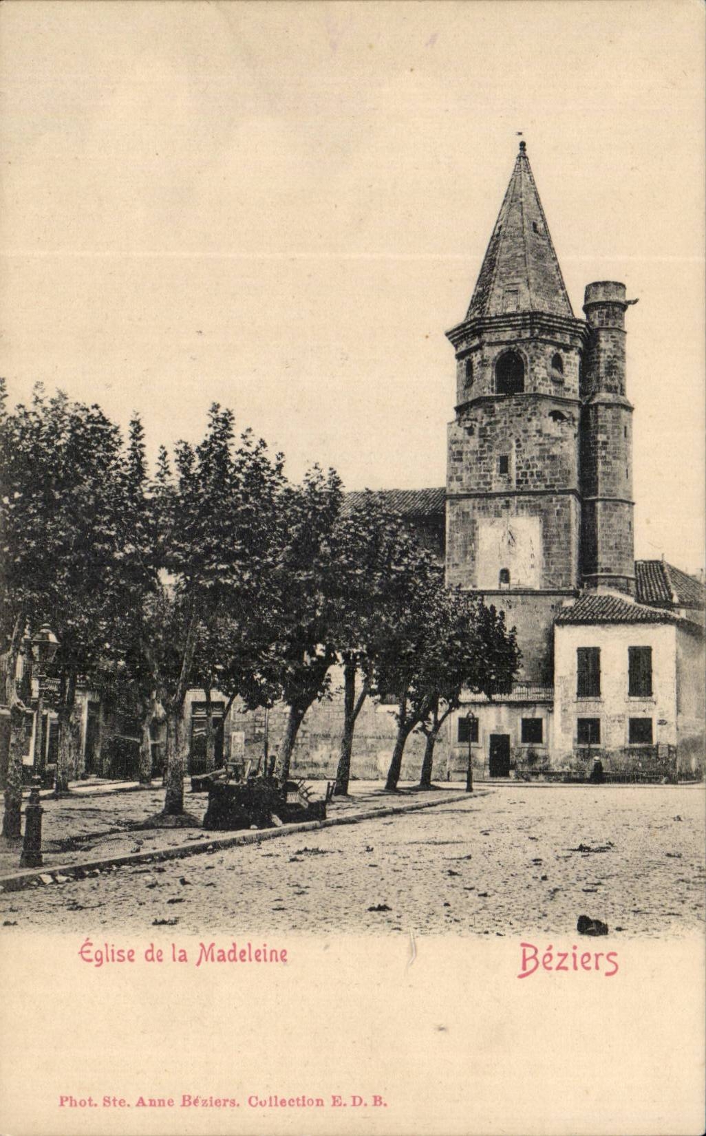 Beziers CPA Church of the Madeleine