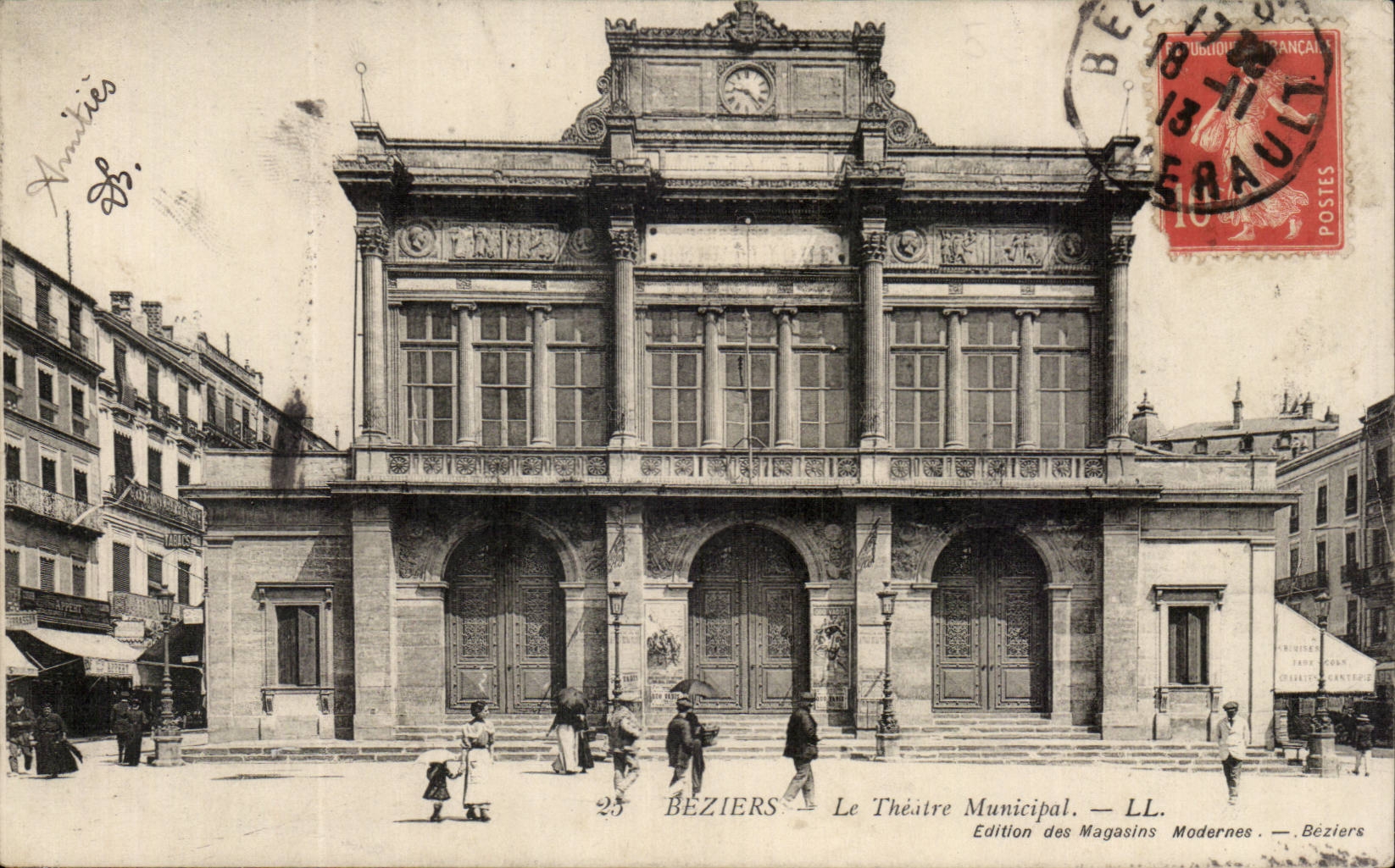Beziers CPA the municipal theater