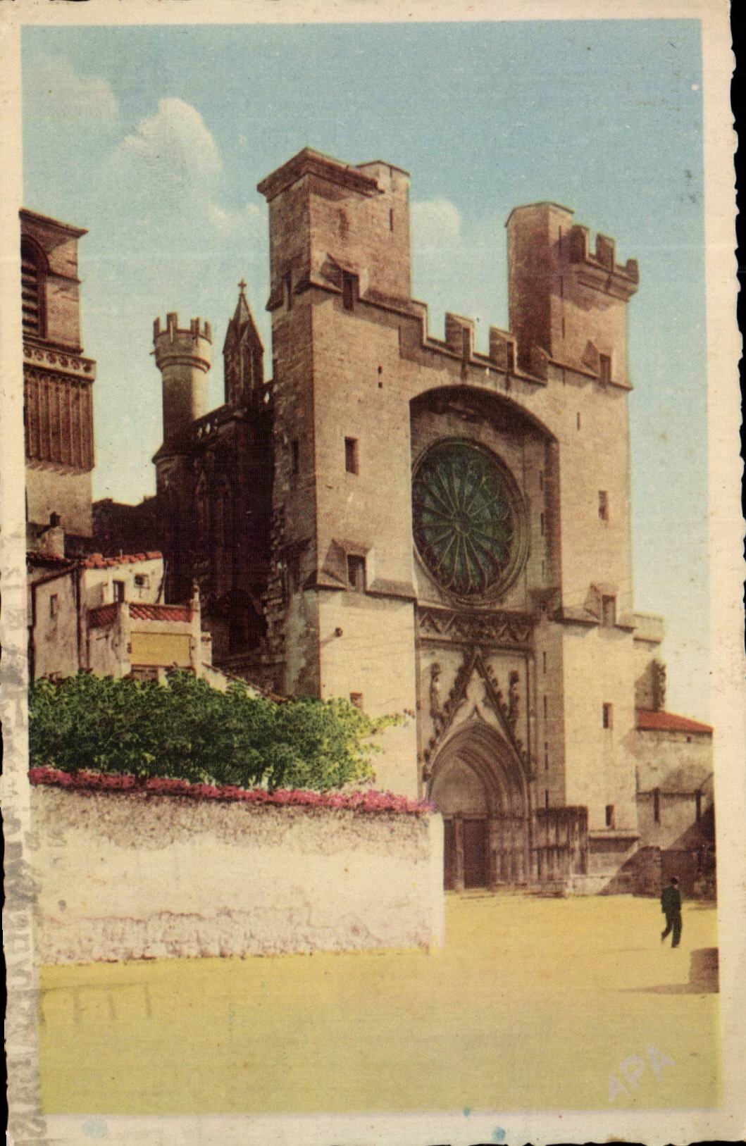Beziers CPA Cathedral Saint Nazaire