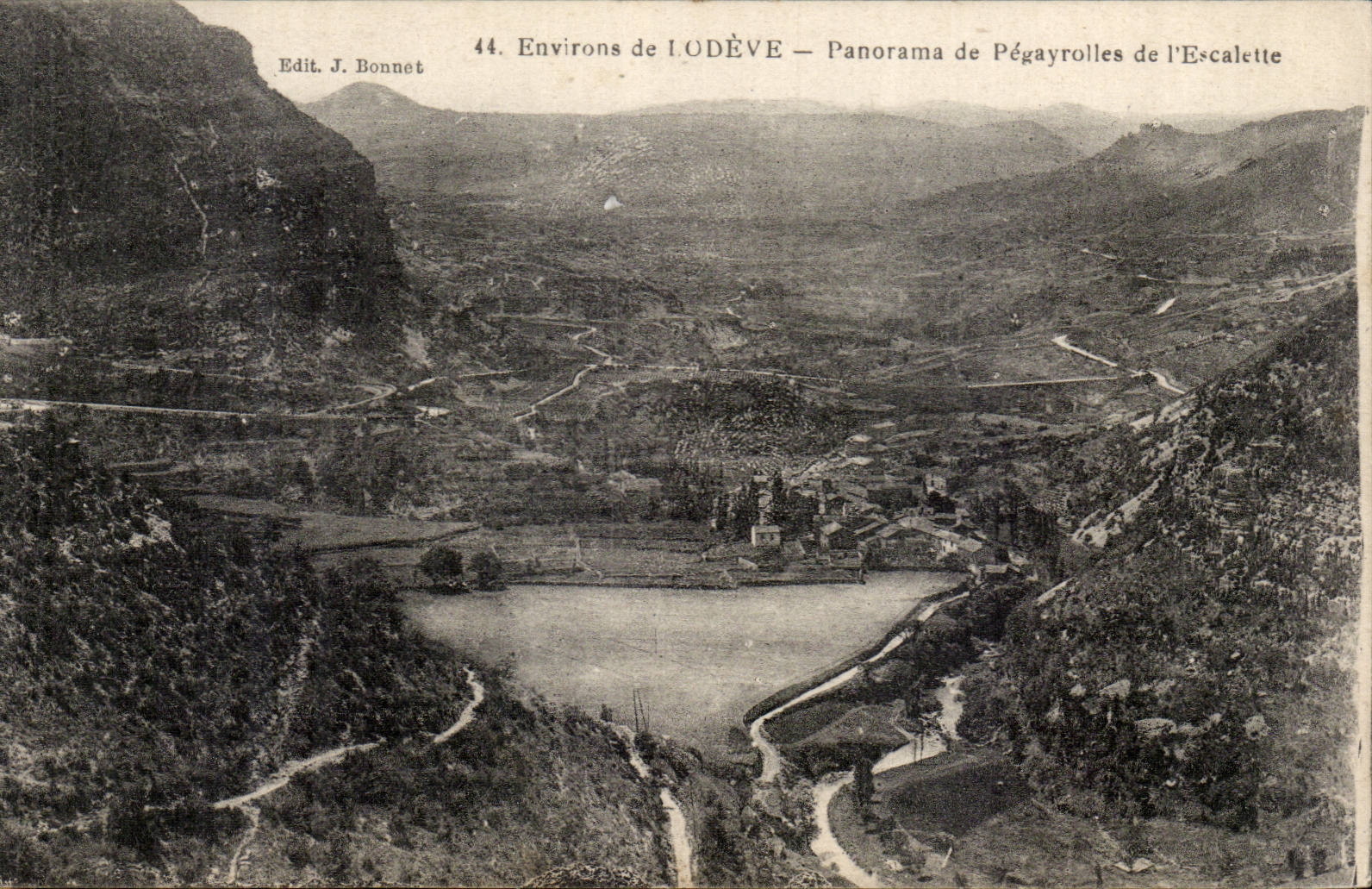 Surroundings of Lodeve CPA Panorama of Pegayrolles of Escalette