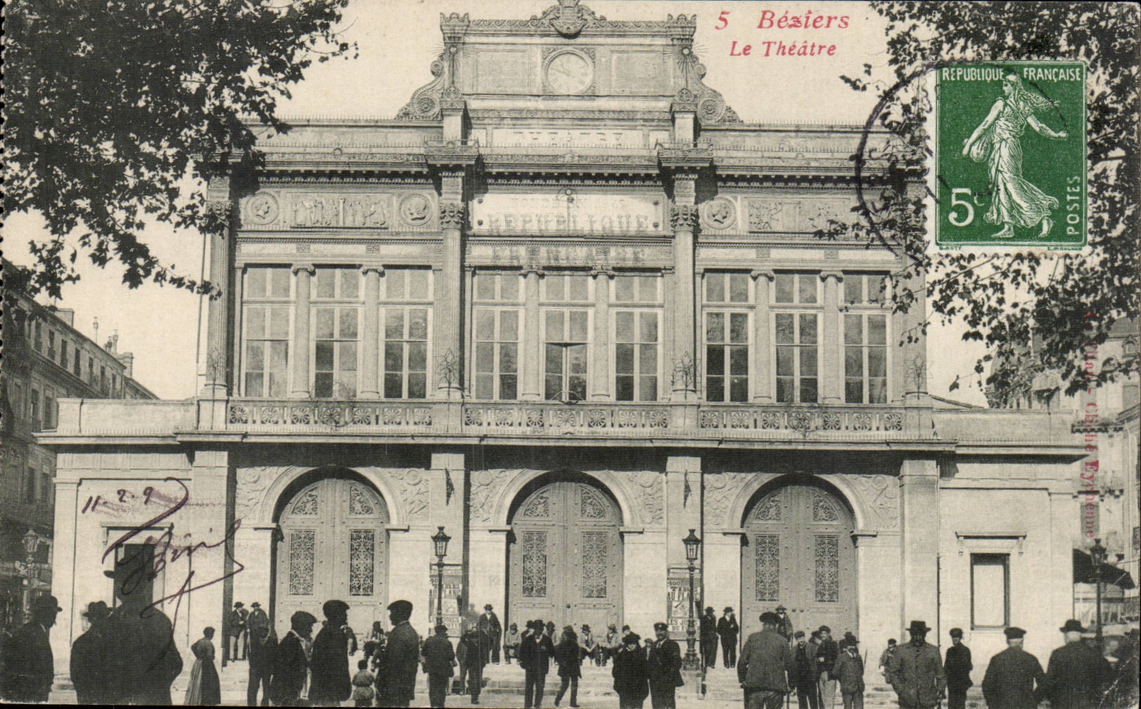 Beziers CPA the Theater