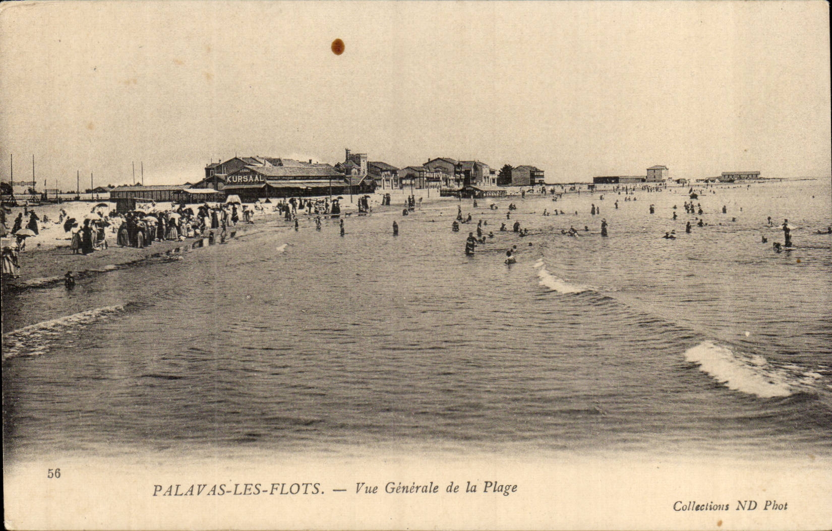 Palavas Floods CPA View of the beach