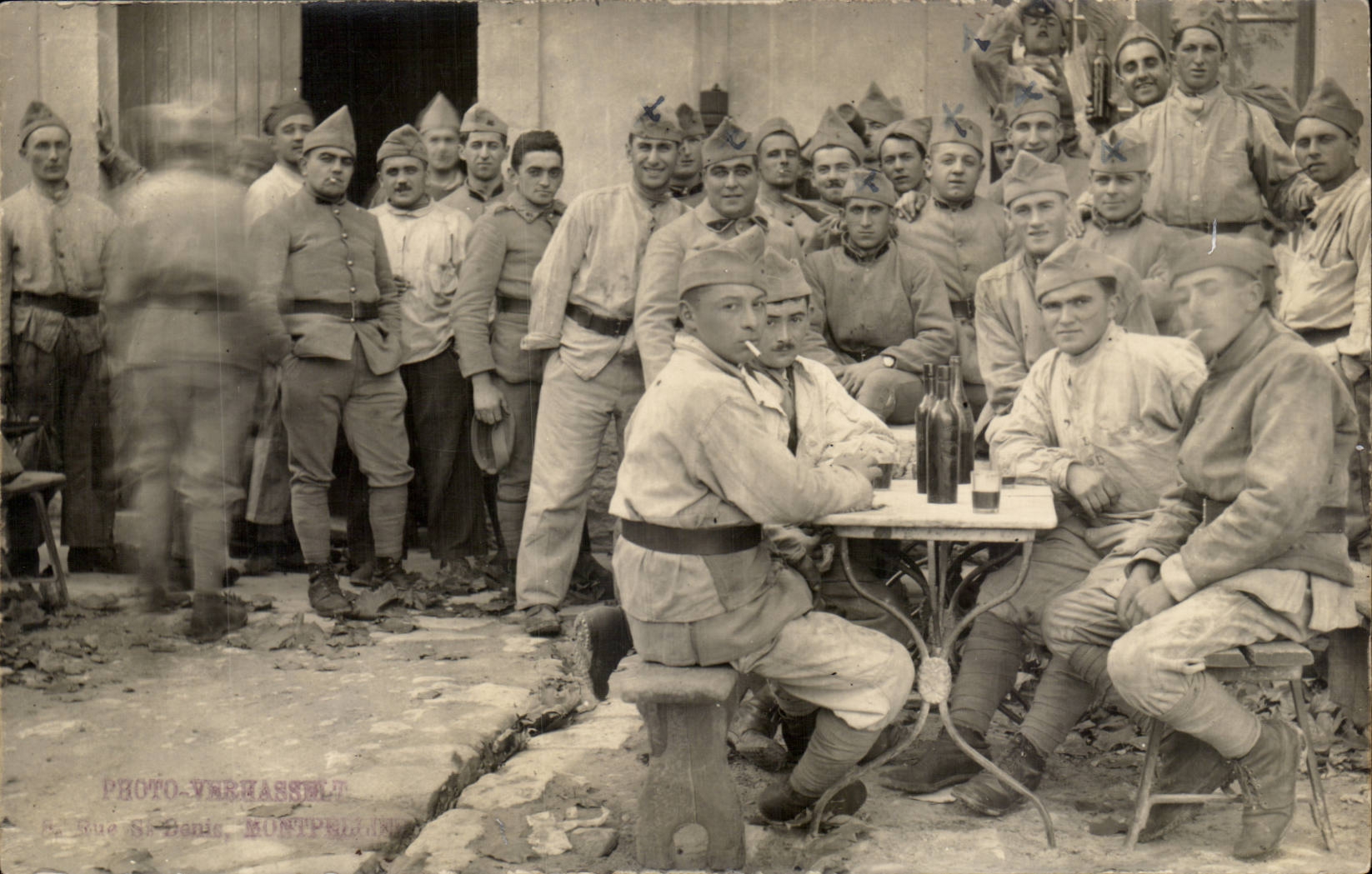 Montpellier CARTE PHOTO Militaria Militaires TOP