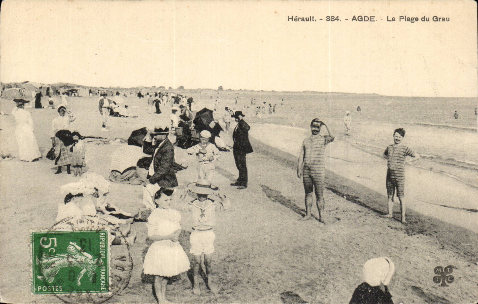 Agde - the Beach of Grau - CPA