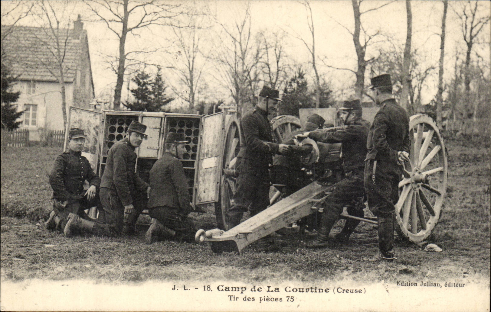 CPA Lager von Courtine TIR von Teilen 75 (militaria) graben