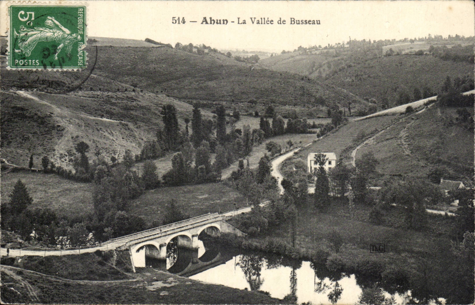 Creuse CPA Ahun La vallee de Busseau