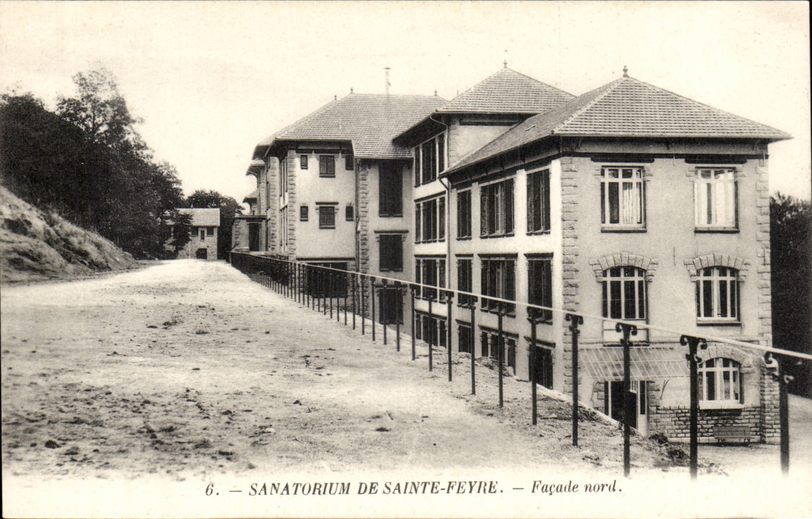 Creuse CPA SAnatorium de Sainte Feyre Facade nord
