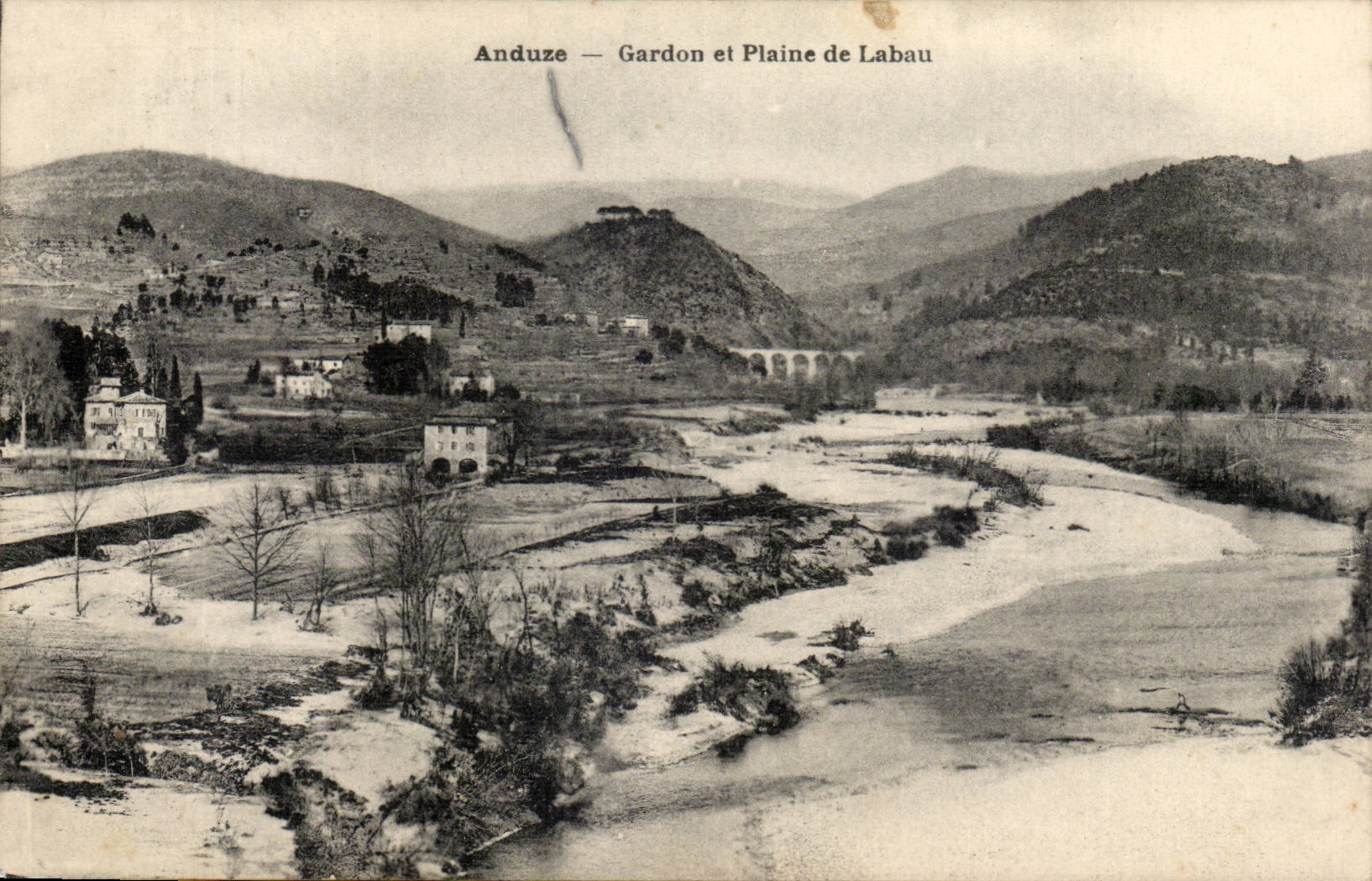 Anduze CPA Gardon and plain of Labau