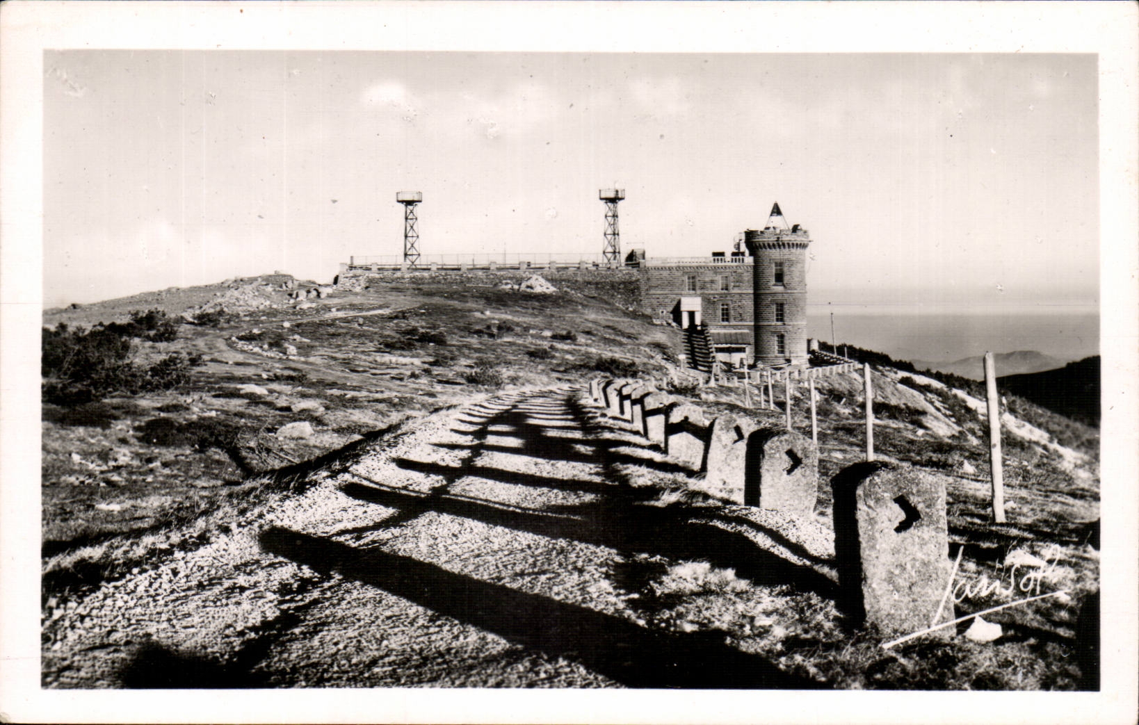 Vigan CPA auf der Strasse das Reiseverkehrszentrum des Cevennes das Observatorium von Aigoual