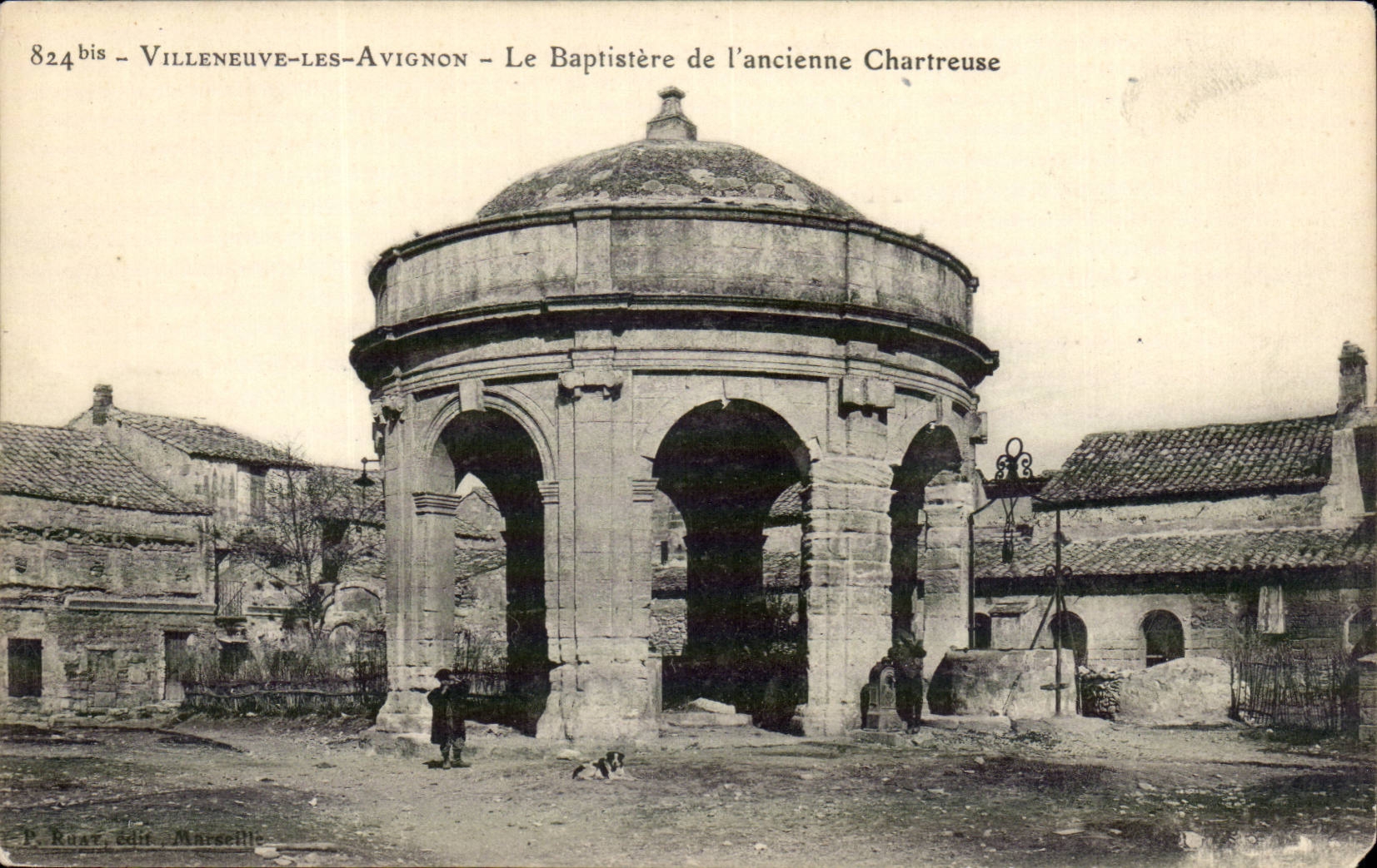 Villeneuve Avignon - the Baptistry of old Chartreuse - CPA