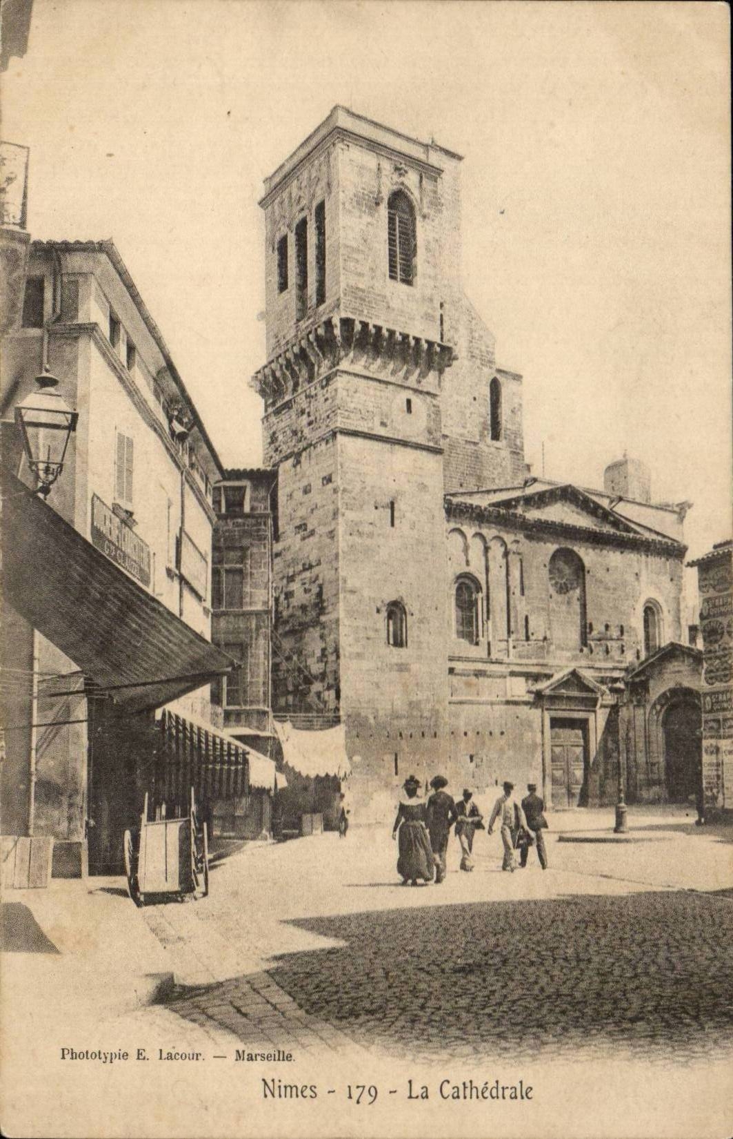 Nimes CPA die Kathedrale