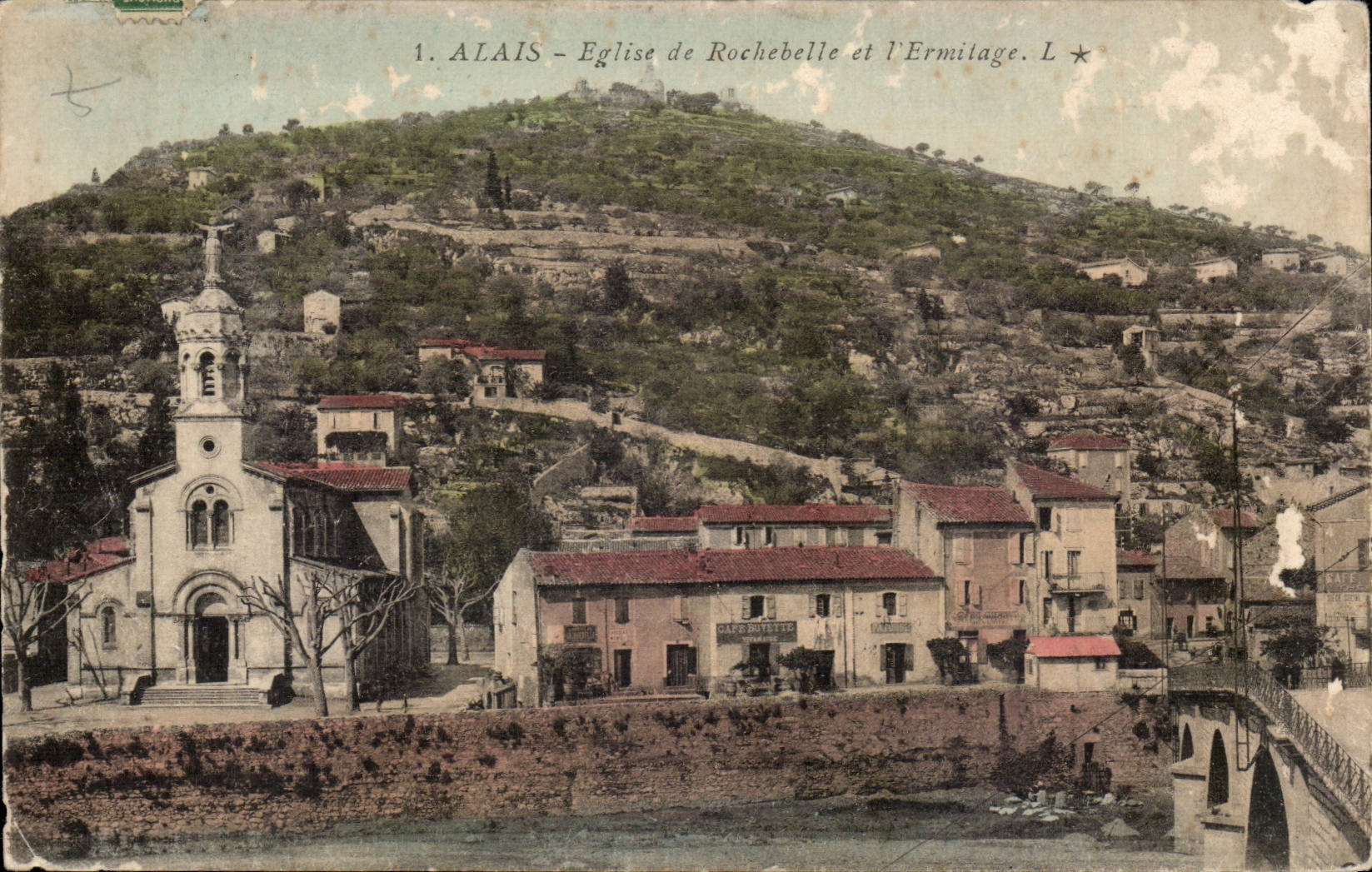 Went CPA Eglise of Rochebelle and the hermitage