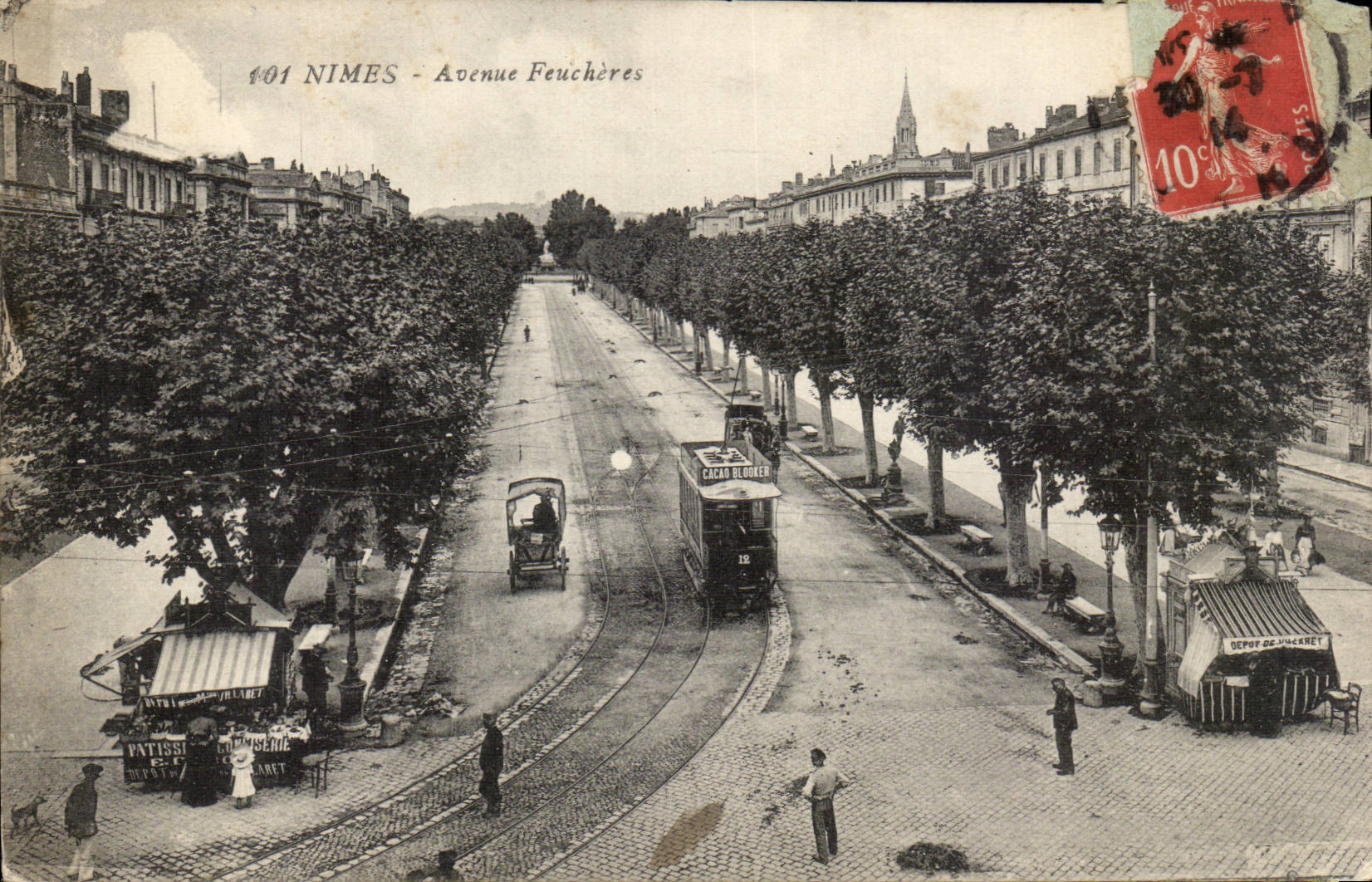 Nimes CPA das auftrat FEucheres (Forderwagen)