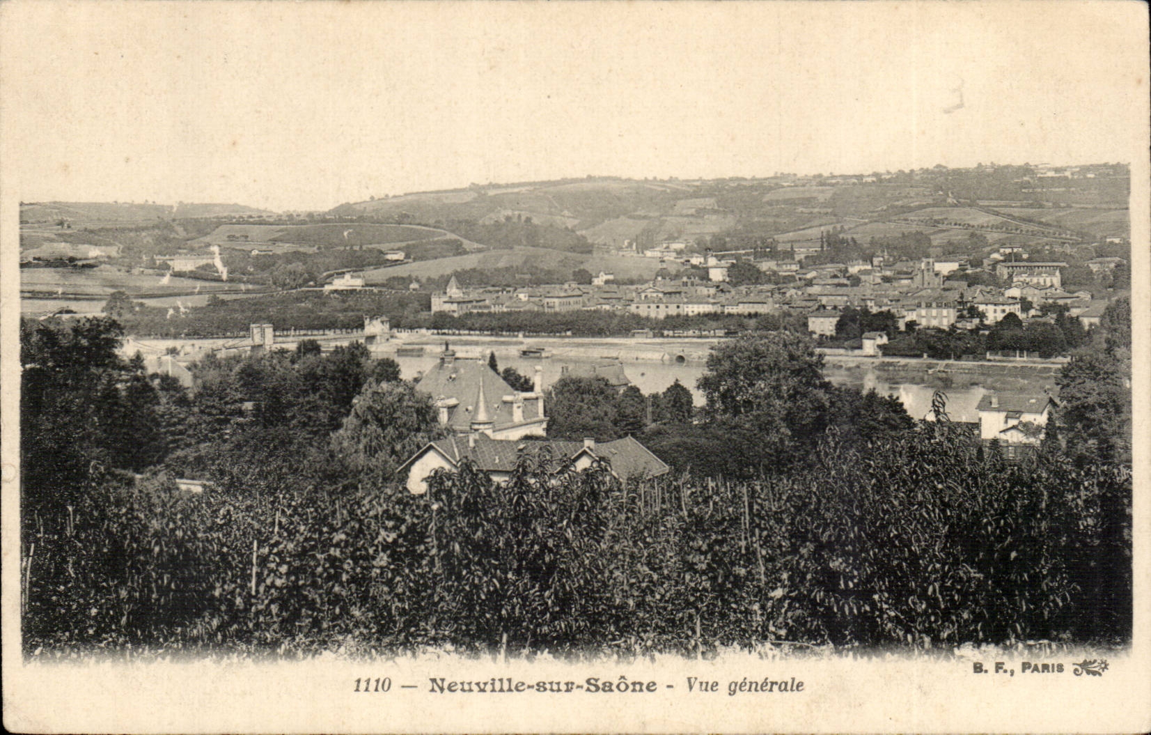 Neuville on the Saone CPA View