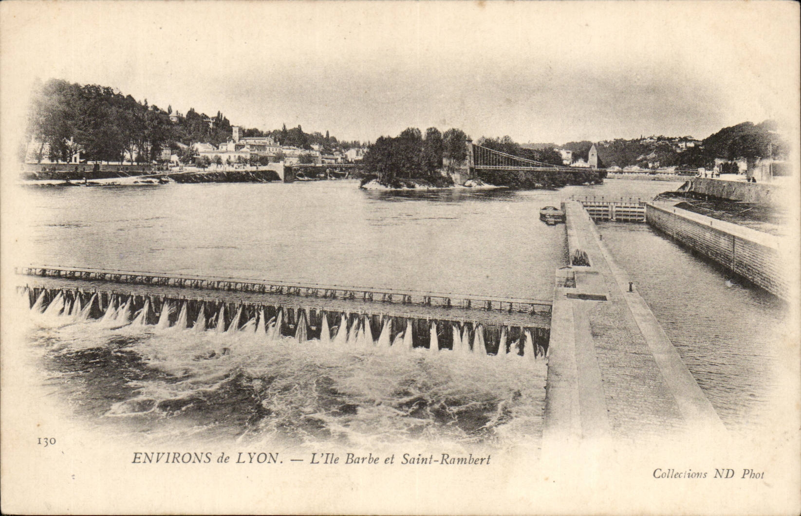 Surroundings of Lyon CPA the island Beard and Saint Rambert