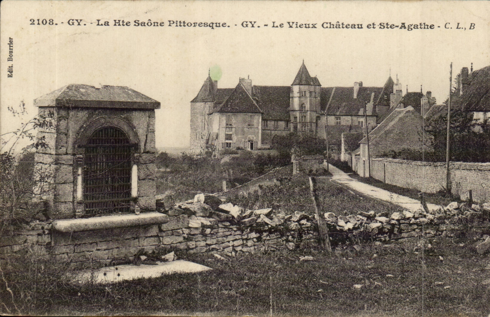 Gy CPA the old castle and co Agathe