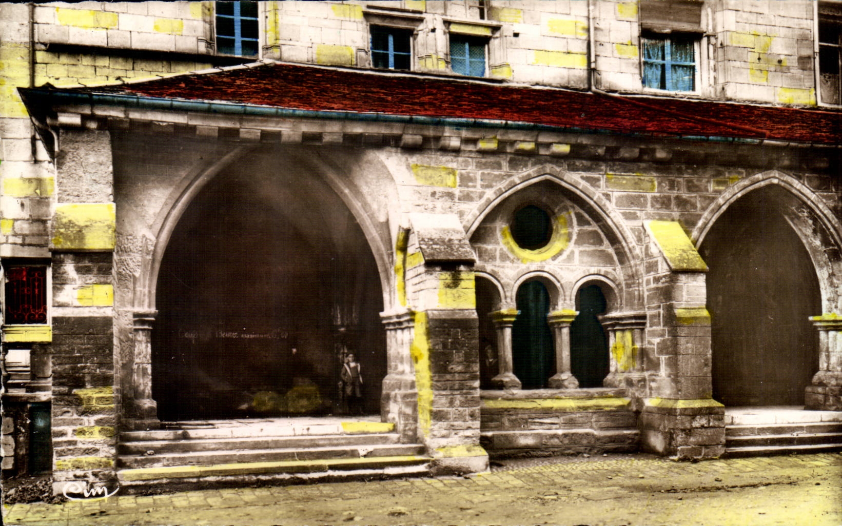 Luxeuil CPA Entrance of the cloister