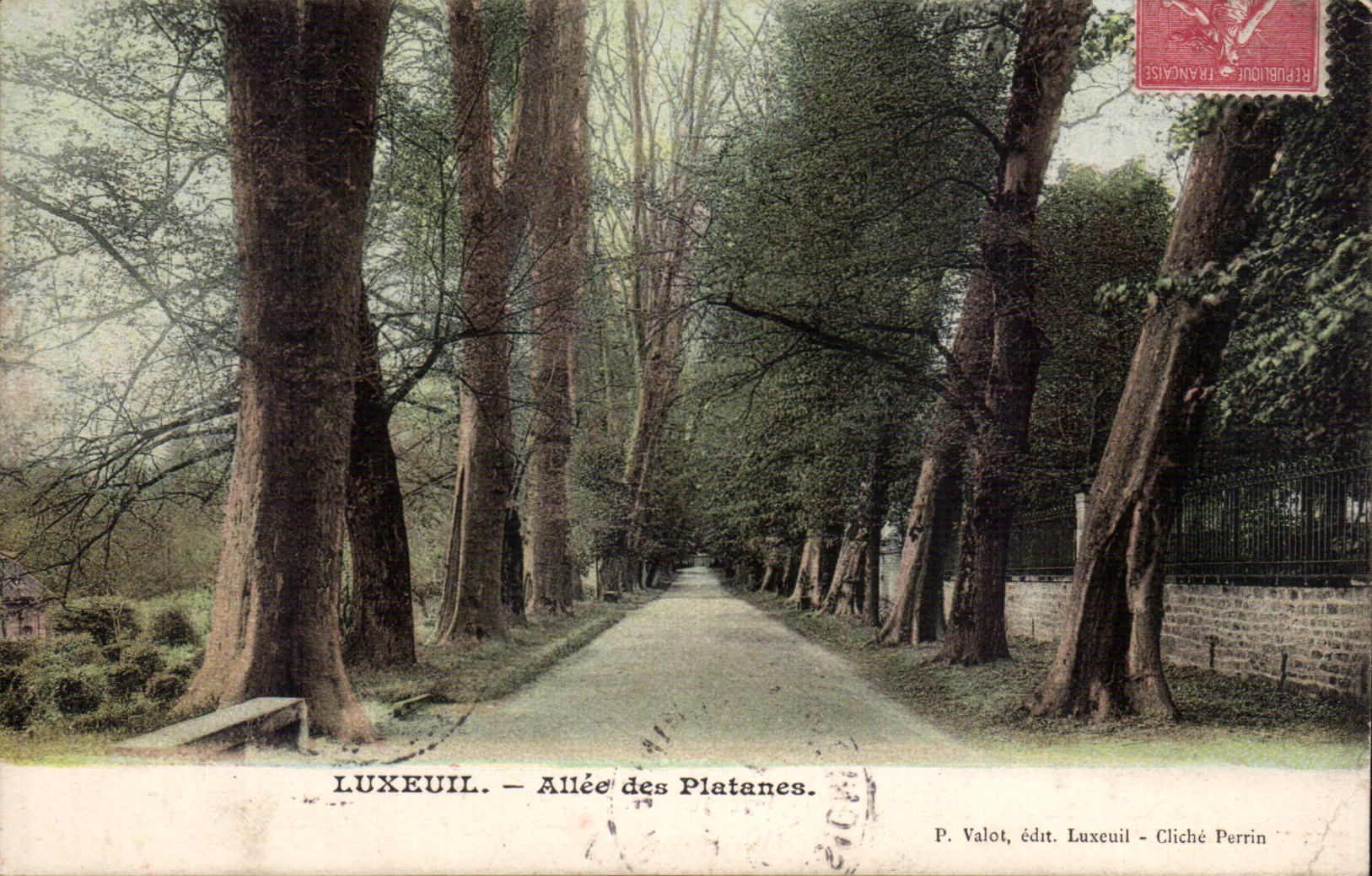 Luxeuil CPA Allee of the plane trees