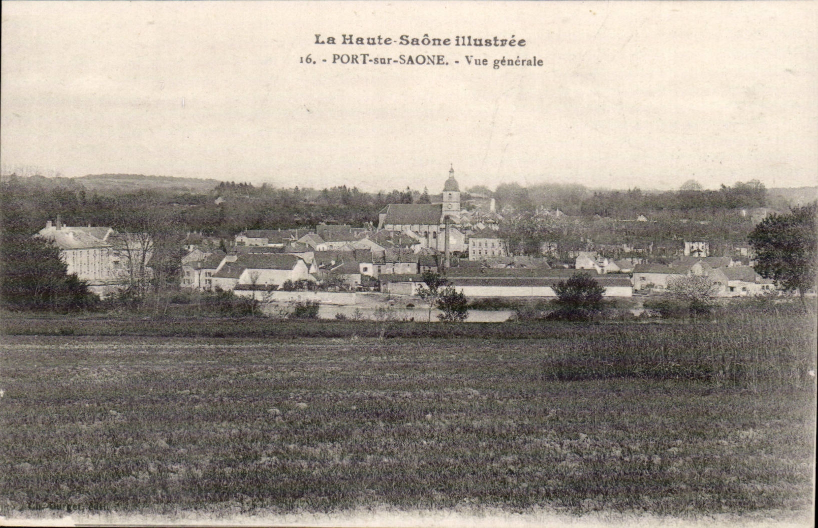 Port on the Saone CPA View