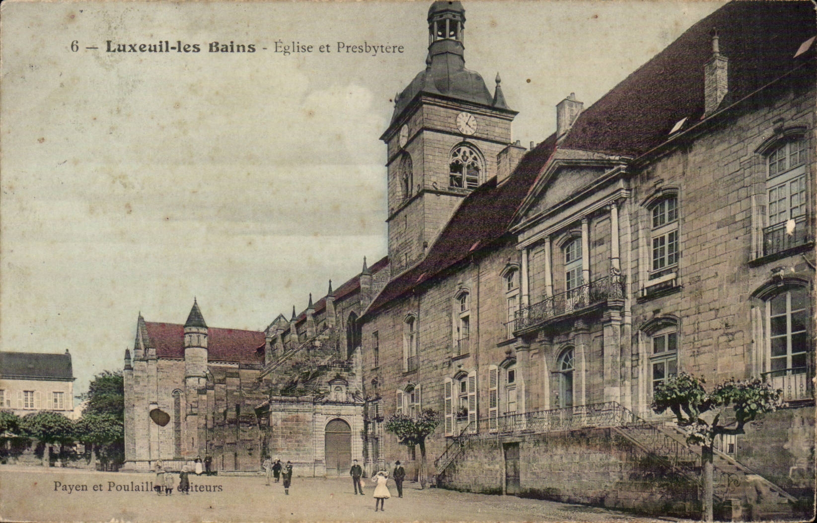 Luxeuil les Bains CPA Church and presbytery