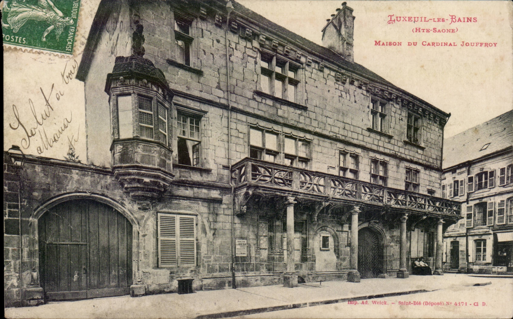 Luxeuil les Bains CPA House of the Jouffroy cardinal