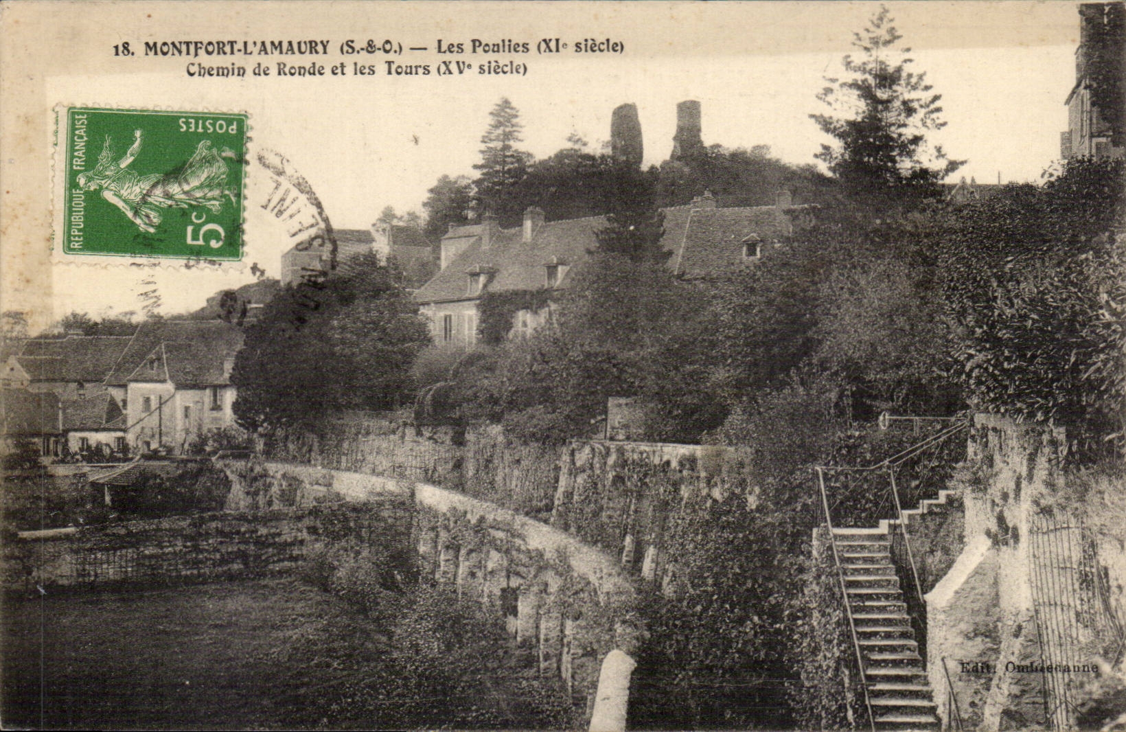 Montfort amaury CPA the pulleys Covered way and Tours