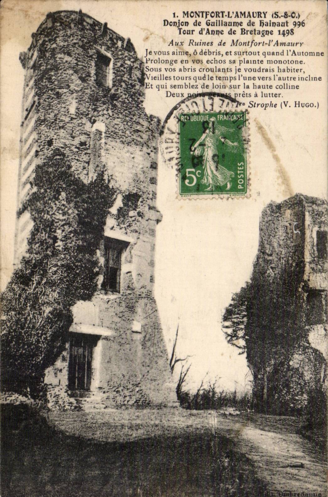 Montfort amaury CPA Keep of Guillaume de Hainaut 996 Turn of Anne of Brittany