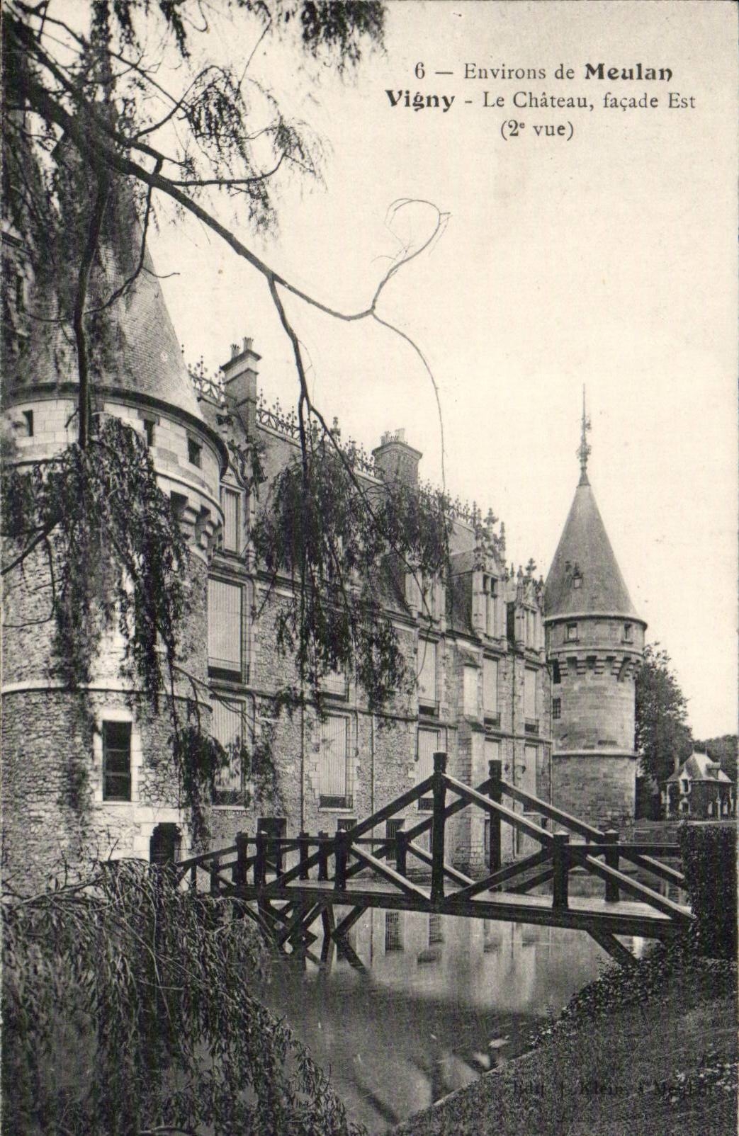 Surroundings of Meulan Vigny CPA the castle frontage Are