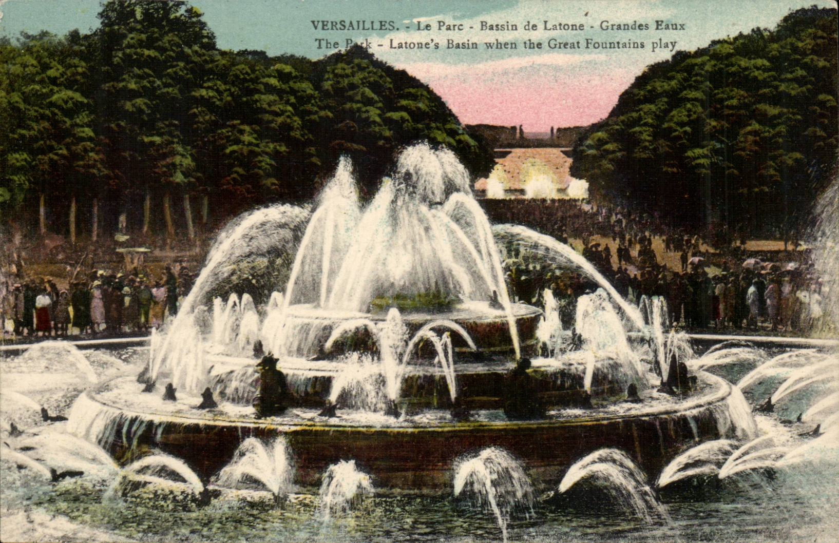 Versailles CPA the basin of Latone Large water