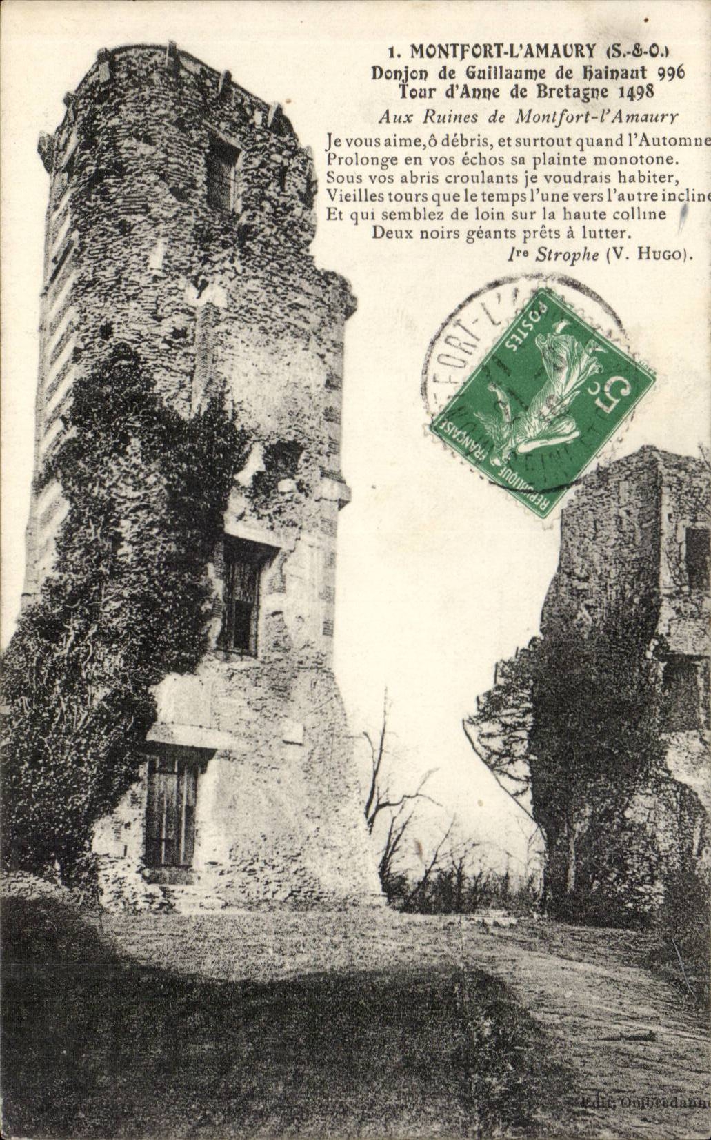 Montfort amaury CPA Keep of Guillaume de Hainaut Turn of Anne of Brittany