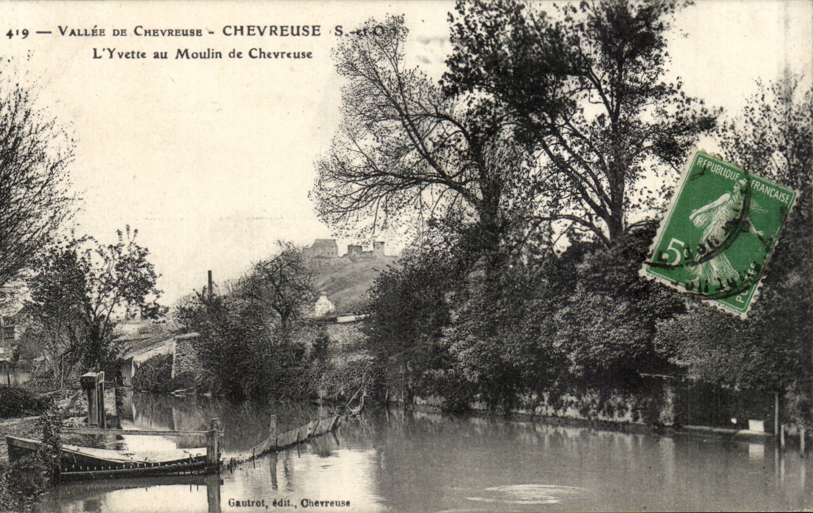 Vallee de Chevreuse CPA Chevreuse the Yvette with the mill of Chevreuse