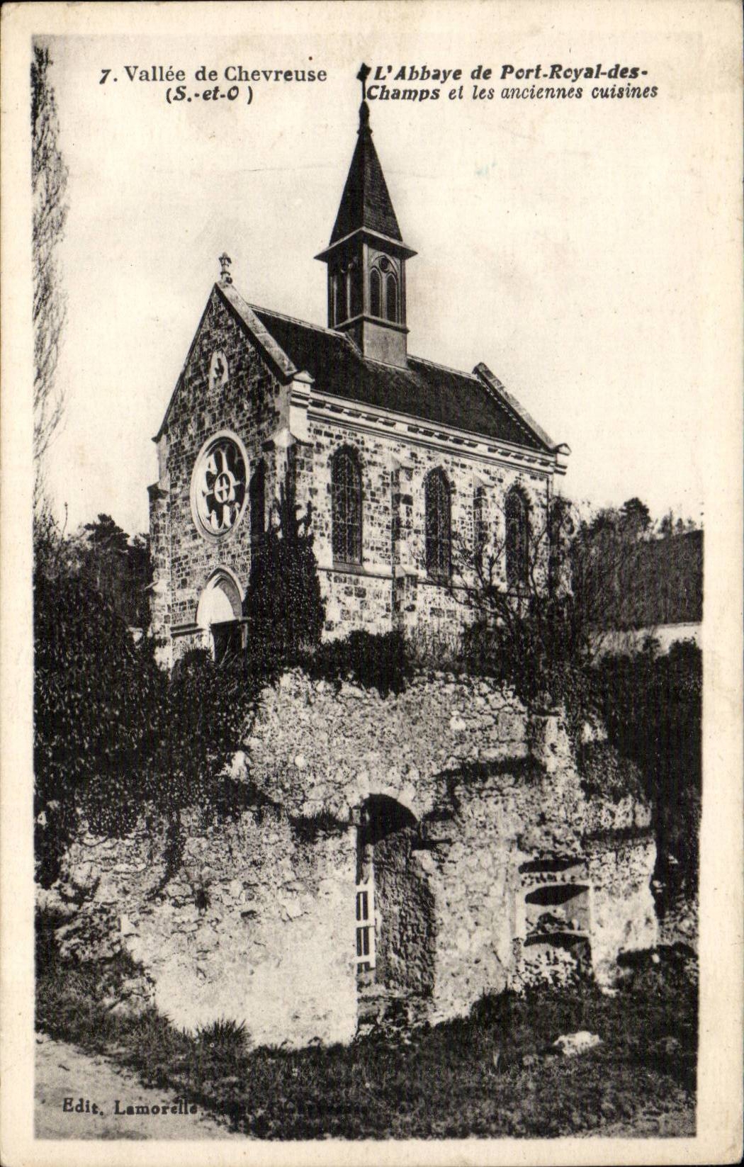 CPA Vallee de Chevreuse the abbey of Royal Port of the fields and old kitchens