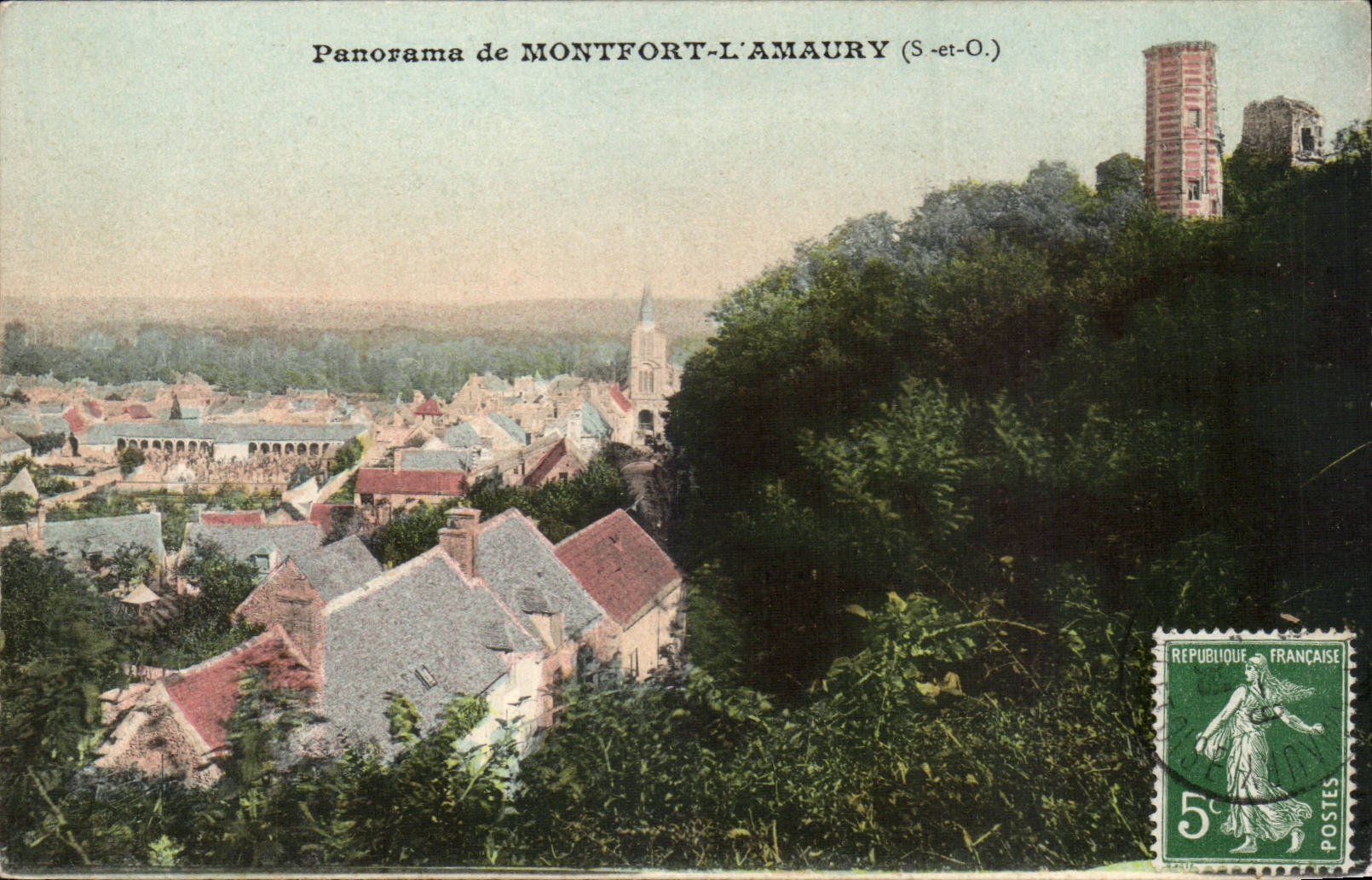CPA Panorama of Montfort the amaury
