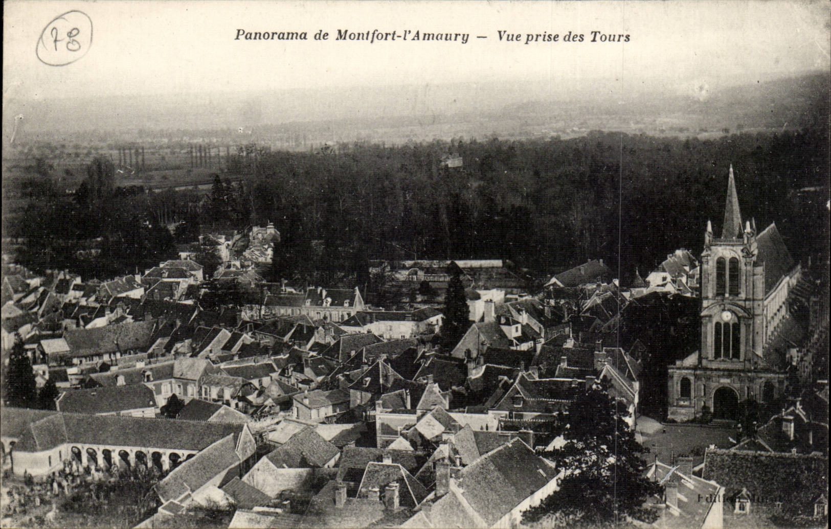 CPA Montfort the amaury Seen from of the Tours