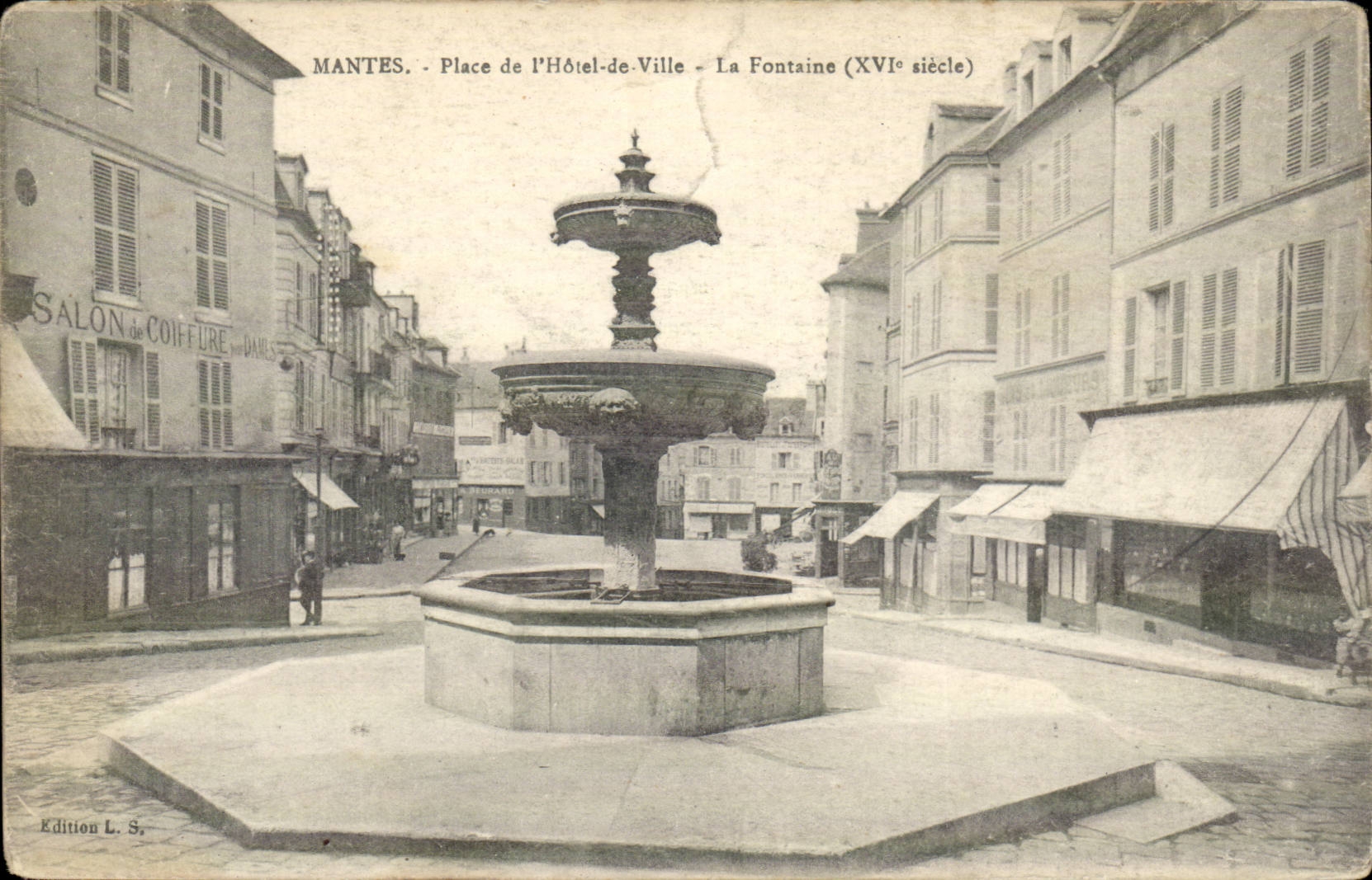 Mantes CPA Places town hall the fountain (hairdressing salon hairdresser)