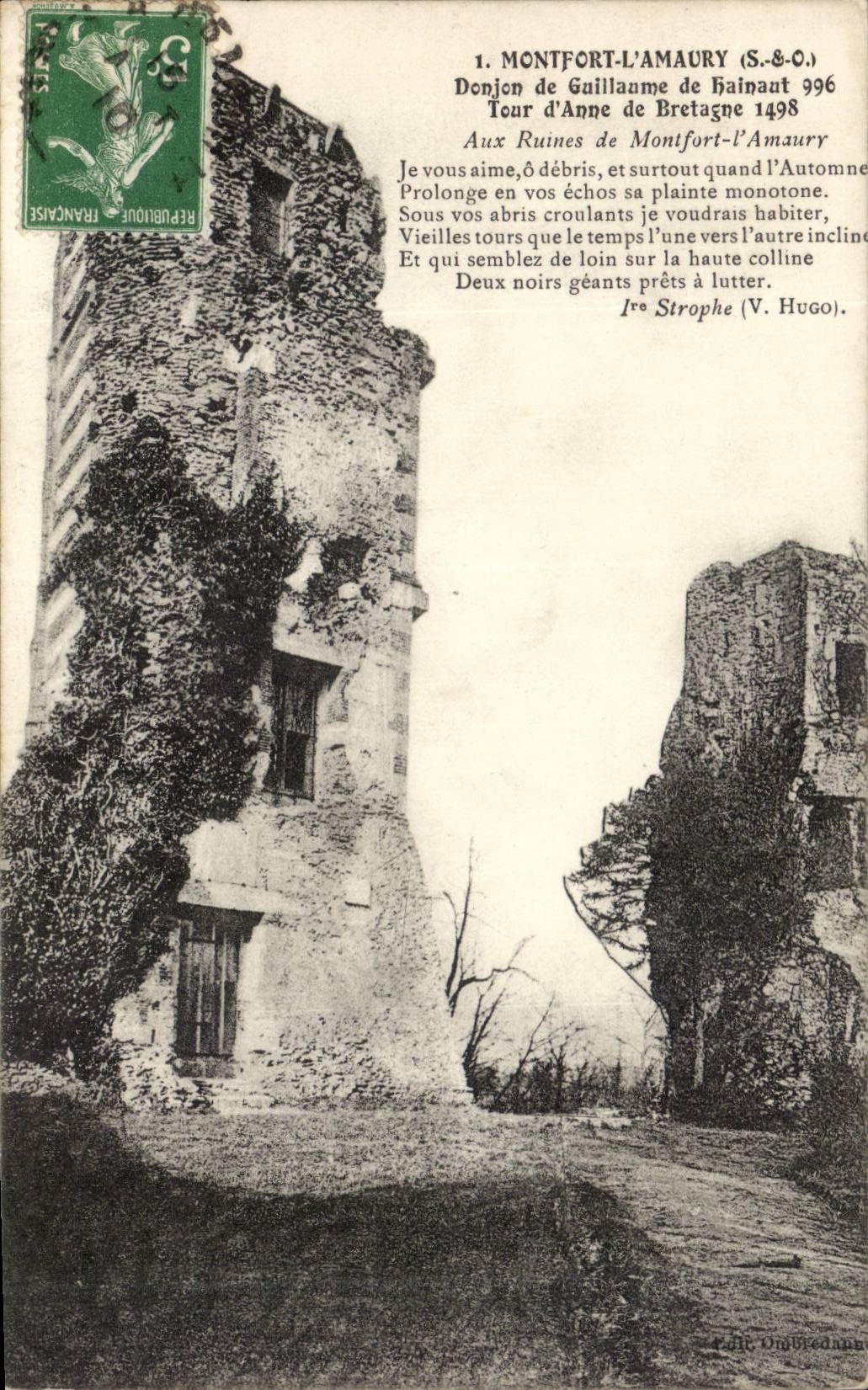 Montfort amaury CPA Keep of Guillaume de Hainaut 996 Turn of Anne of Brittany 1498