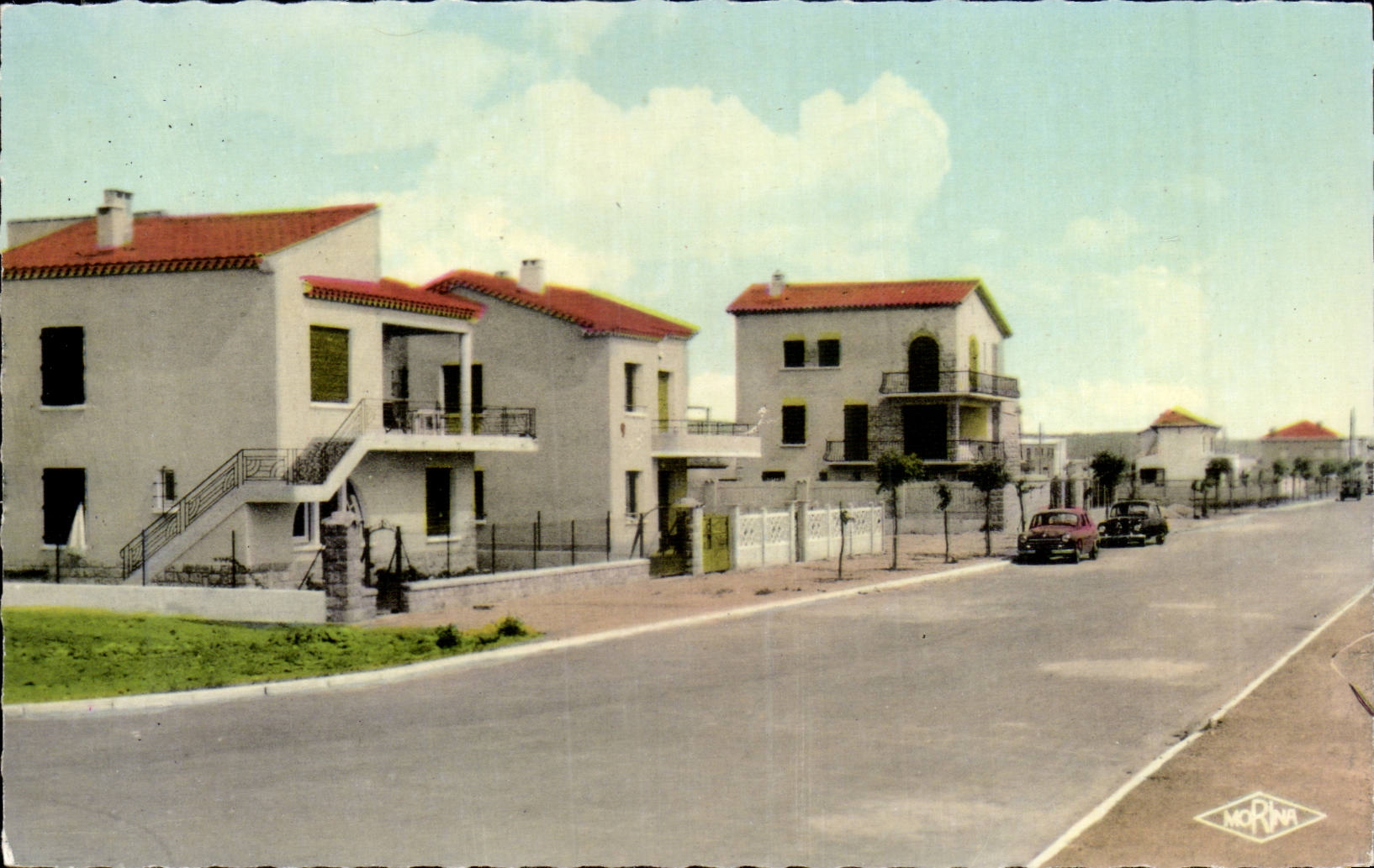 MODERNE KARTE Narbonne-Strandlandhauser