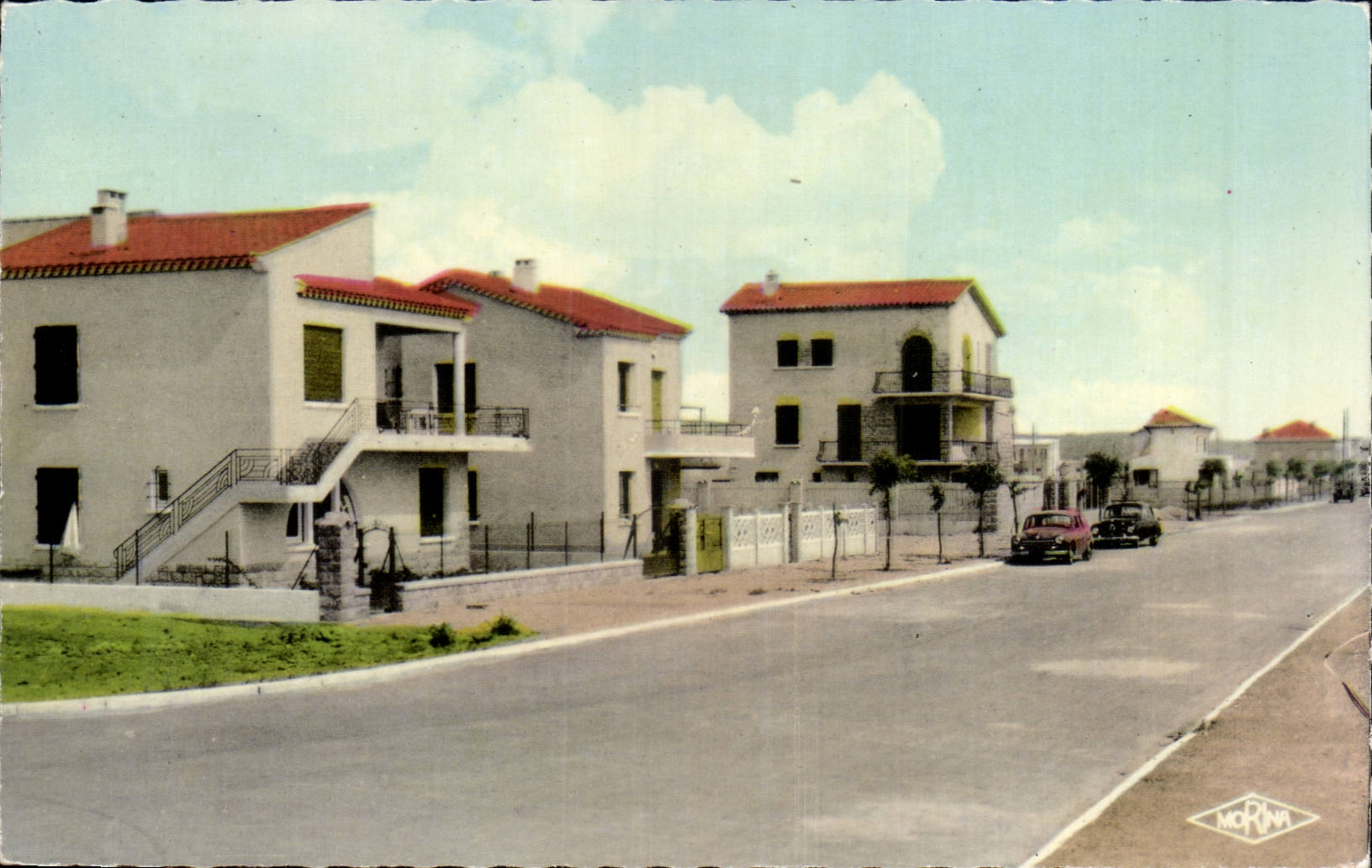 MODERNE KARTE Narbonne-Strandlandhauser