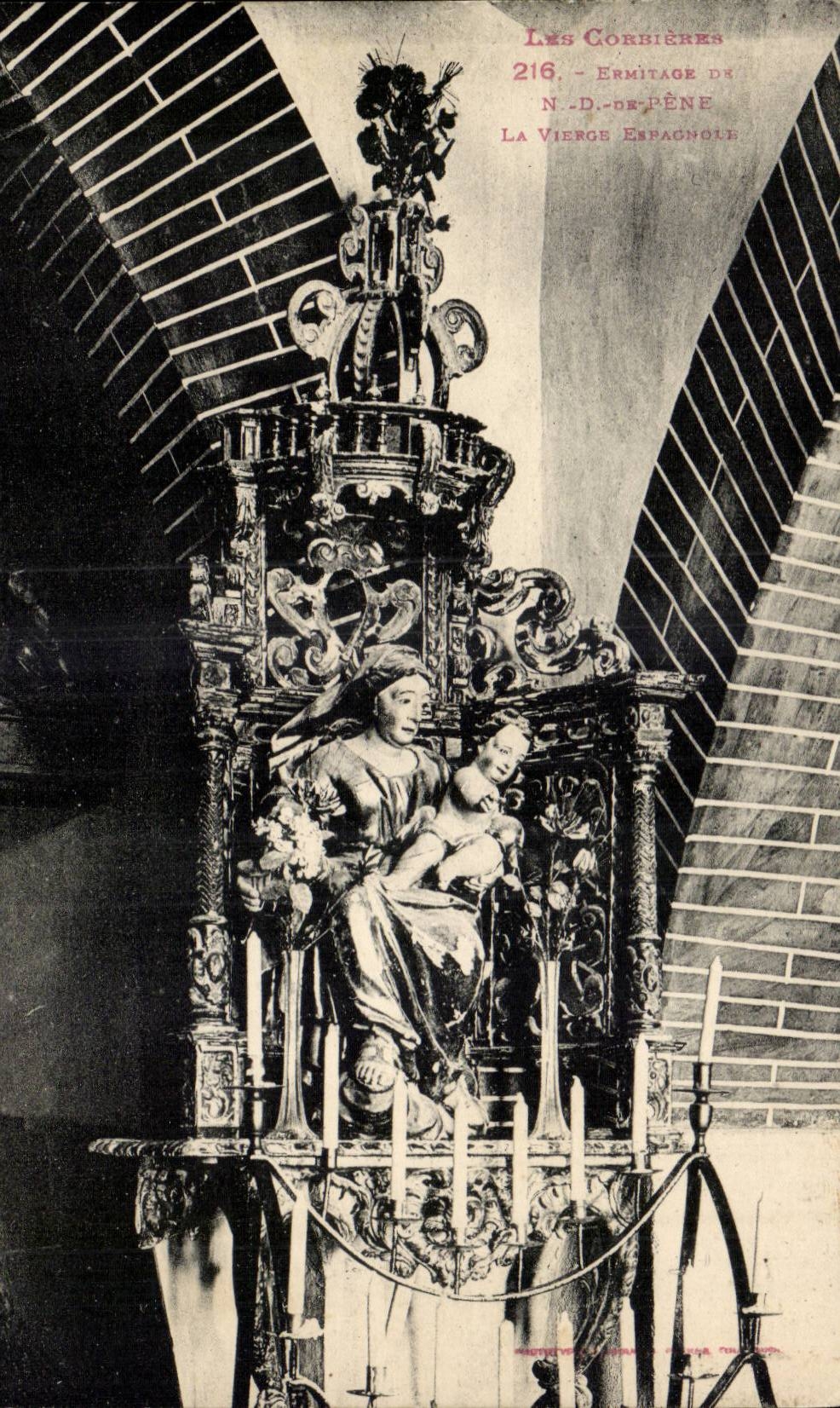 Corbieres - Einsiedlerei von Notre Dame de Pere - die spanische Jungfrau -- CPA