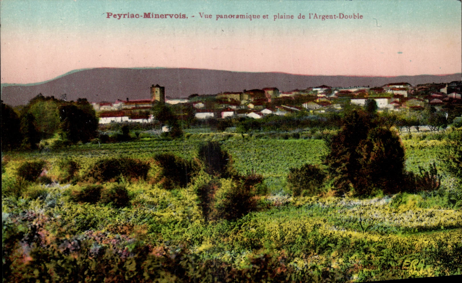 Periac Minervois - Vue Panoramique et Plaine de L'Argent Double -- CPA