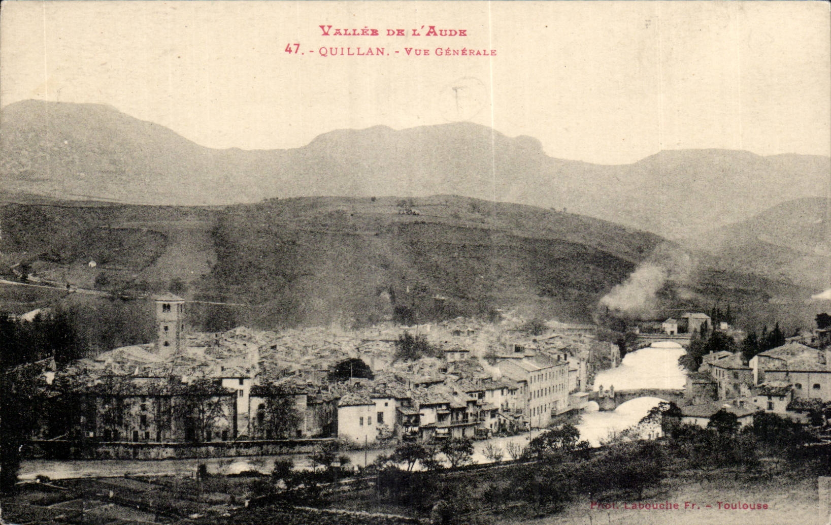 Quillan - Vue Generale -- CPA 