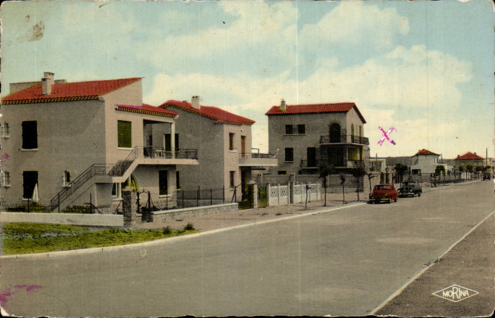 Narbonne-Strand - Landhauser -- CPA