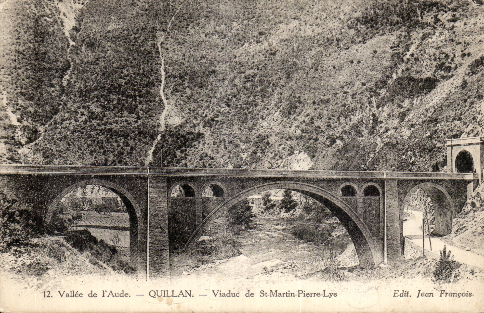 Quillan - Viaduc de St Martin Pierre Lys -- CPA 