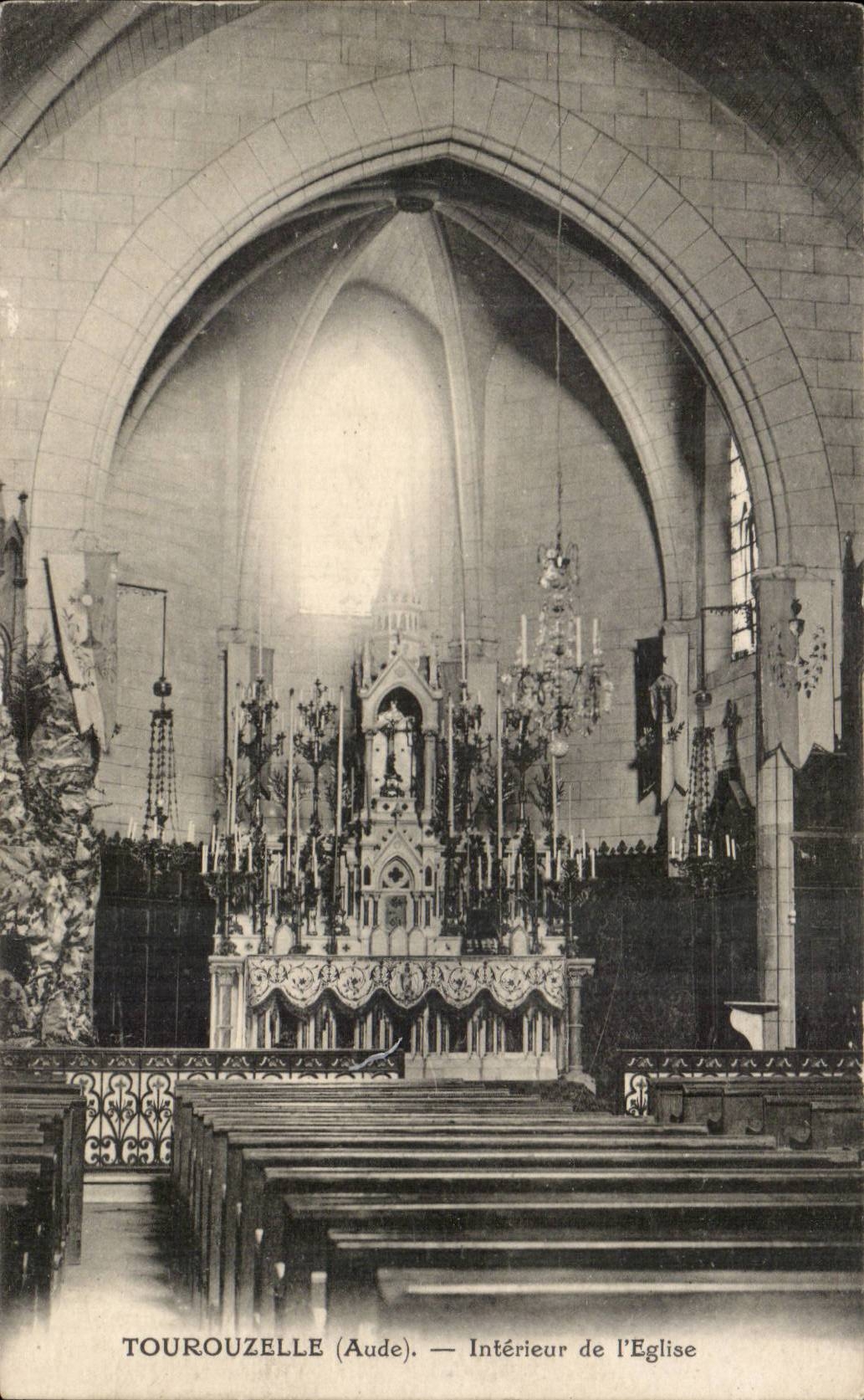 Tourouzelle CPA Interieur de l'eglise