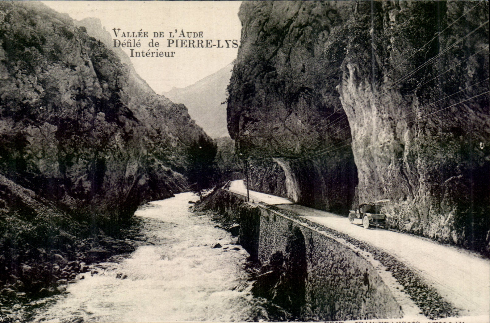 Vallee de l'aude CPA Defile de pierre Lys Interieur