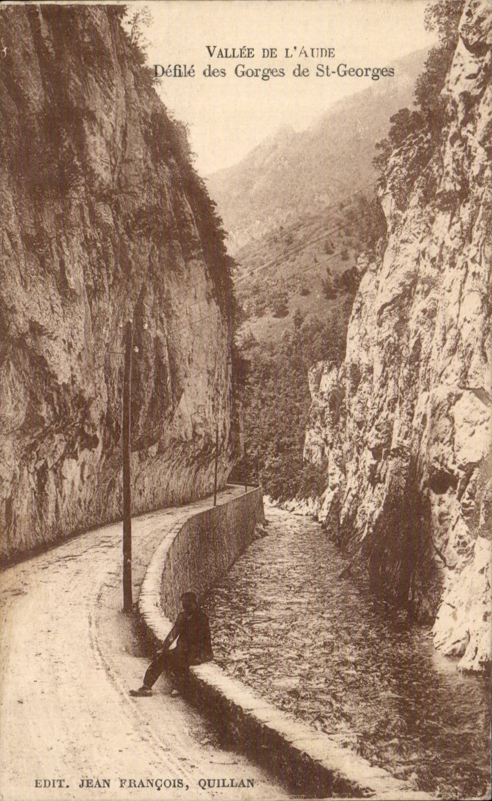 Vallee de l'Aude - Defile de St Georges - Jean francois - Quillan - CPA 