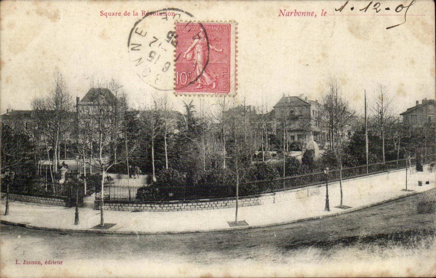 Narbonne - allgemeiner Garten der Revolution - CPA